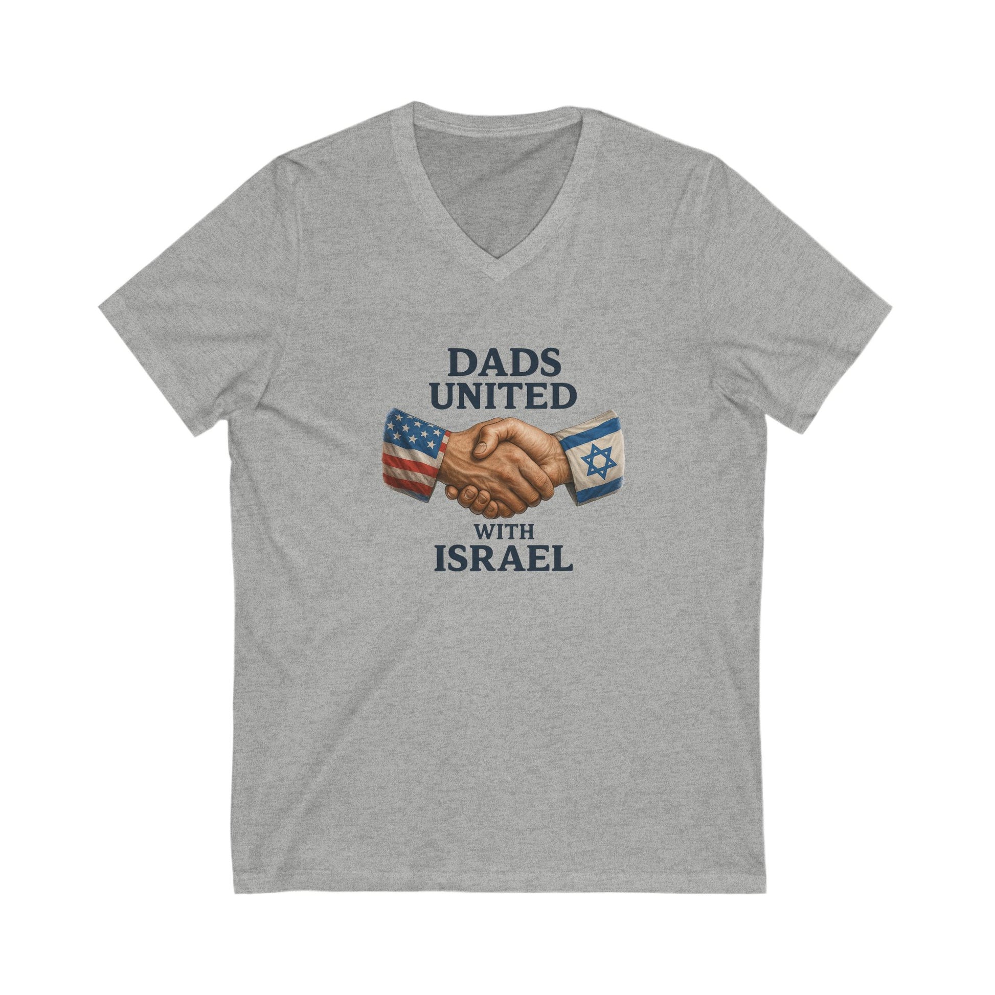 Dad United Unisex Jersey Short Sleeve V - Neck Tee - American Zionist