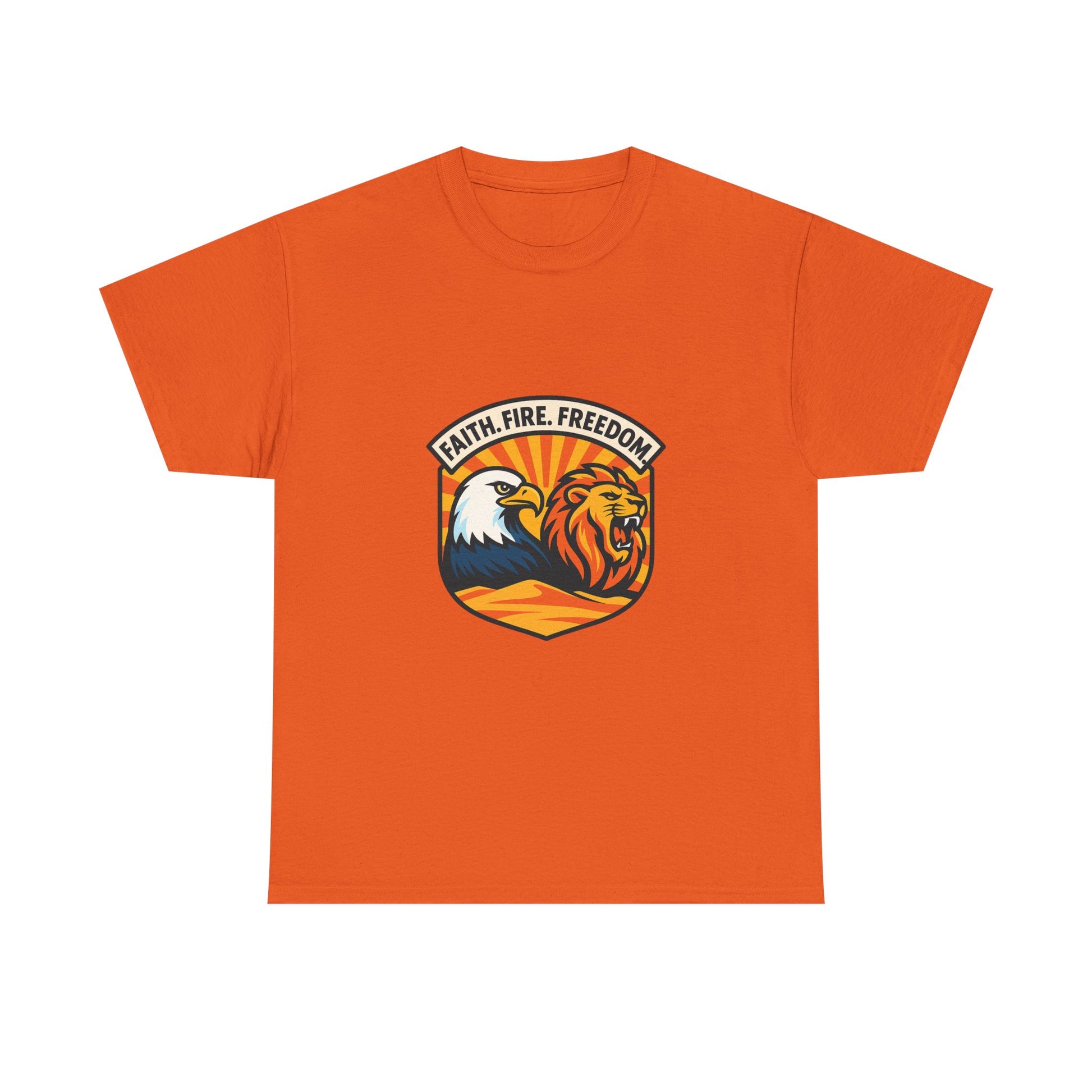 Lions Eagles Rise Unisex Heavy Cotton Tee - American Zionist
