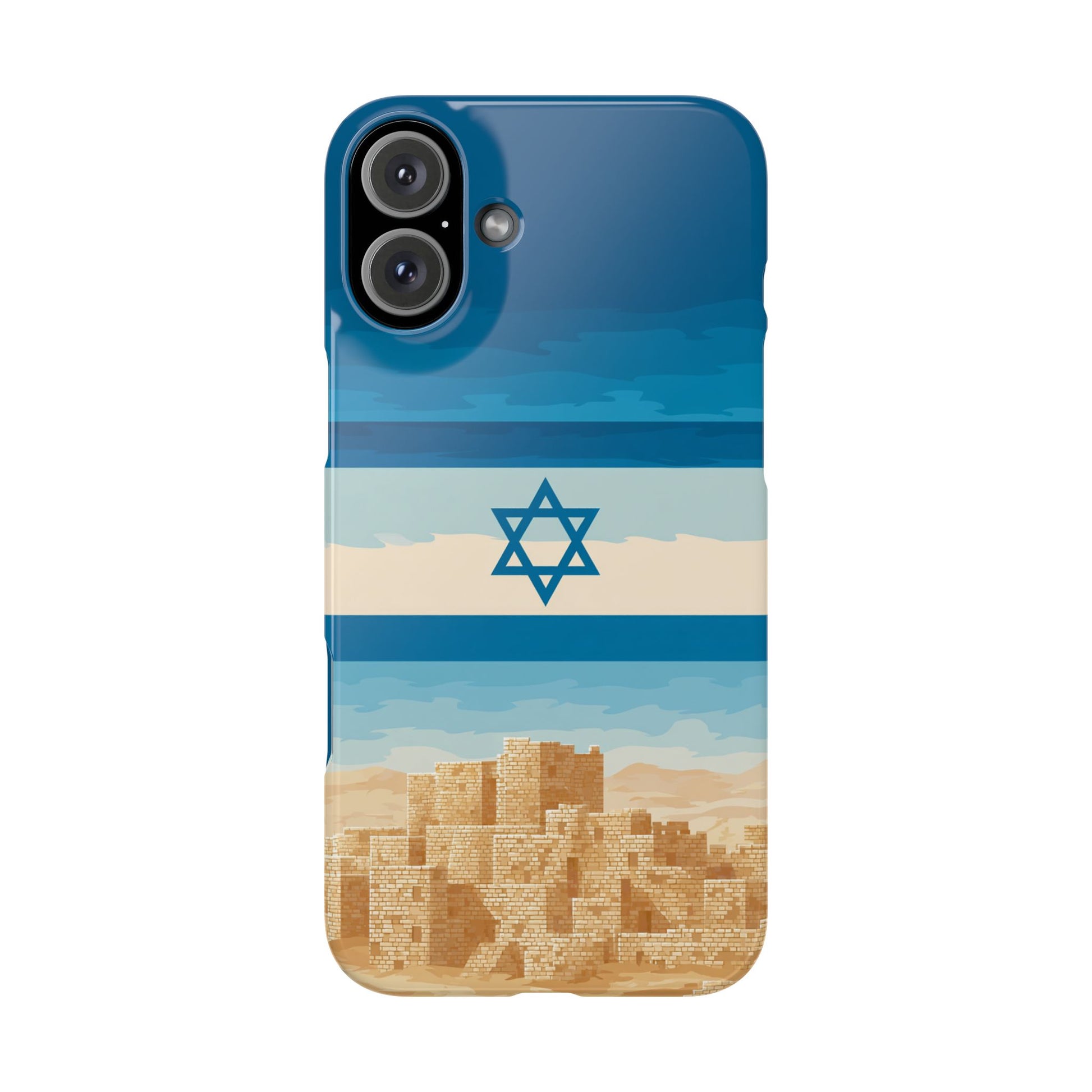 Israel Sand City Slim Phone Cases - American Zionist