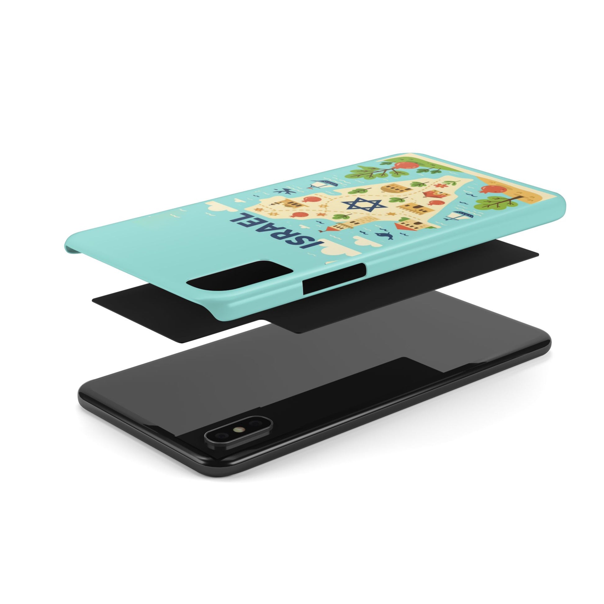Map of Israel Slim Phone Cases - American Zionist