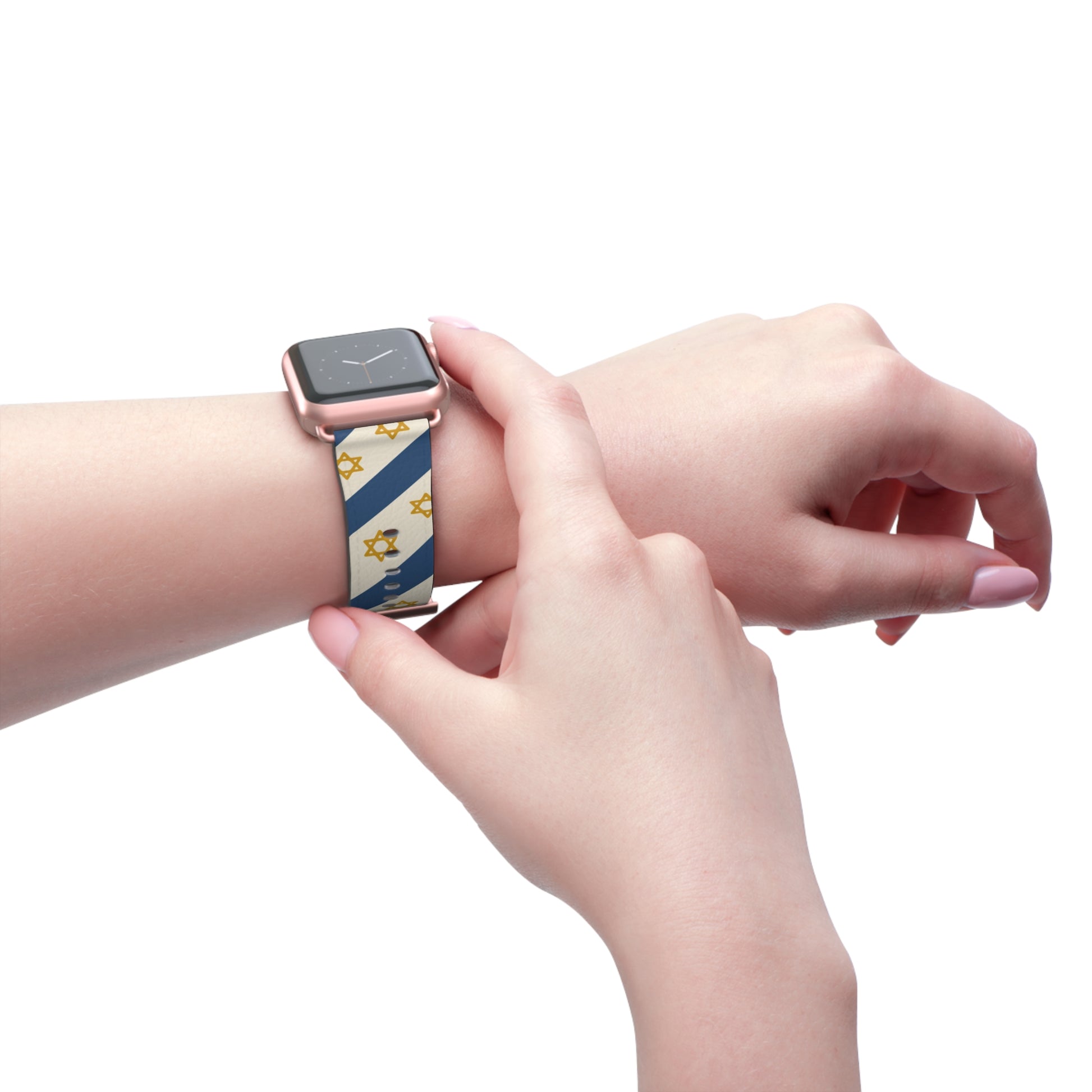 Israel Regalia Stripe Watch Band - American Zionist