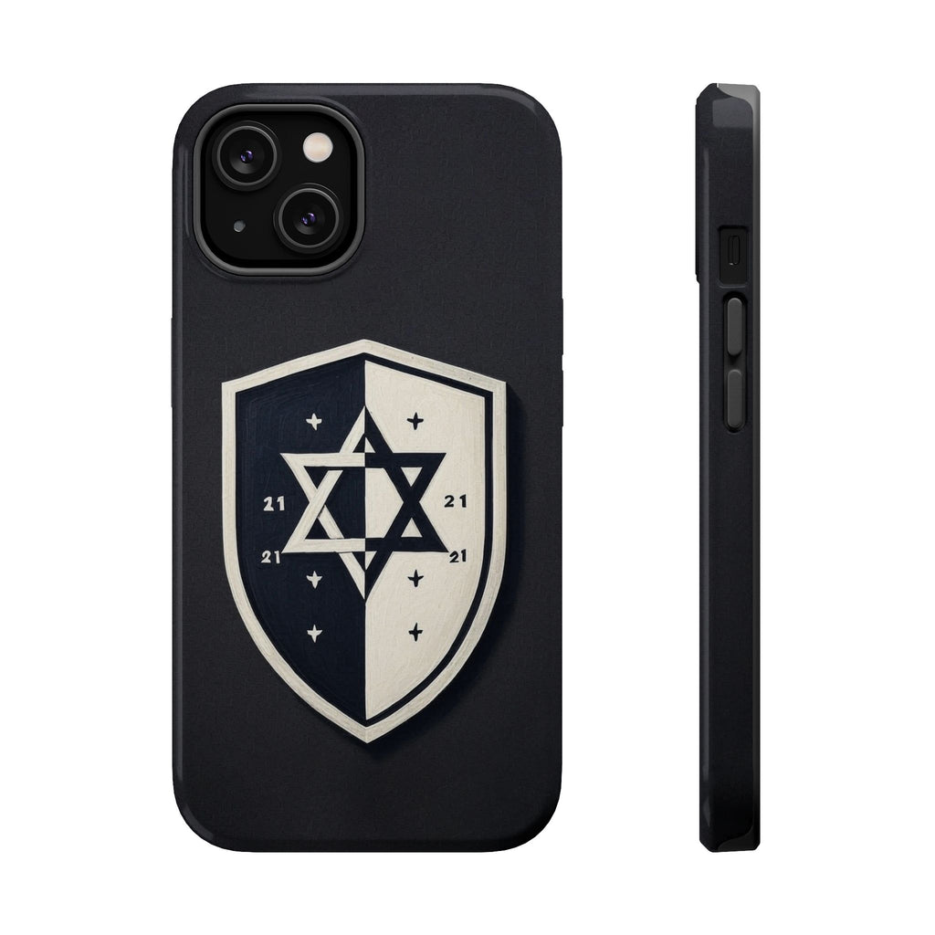 Black and White Shield Magnetic Tough Cases - American Zionist
