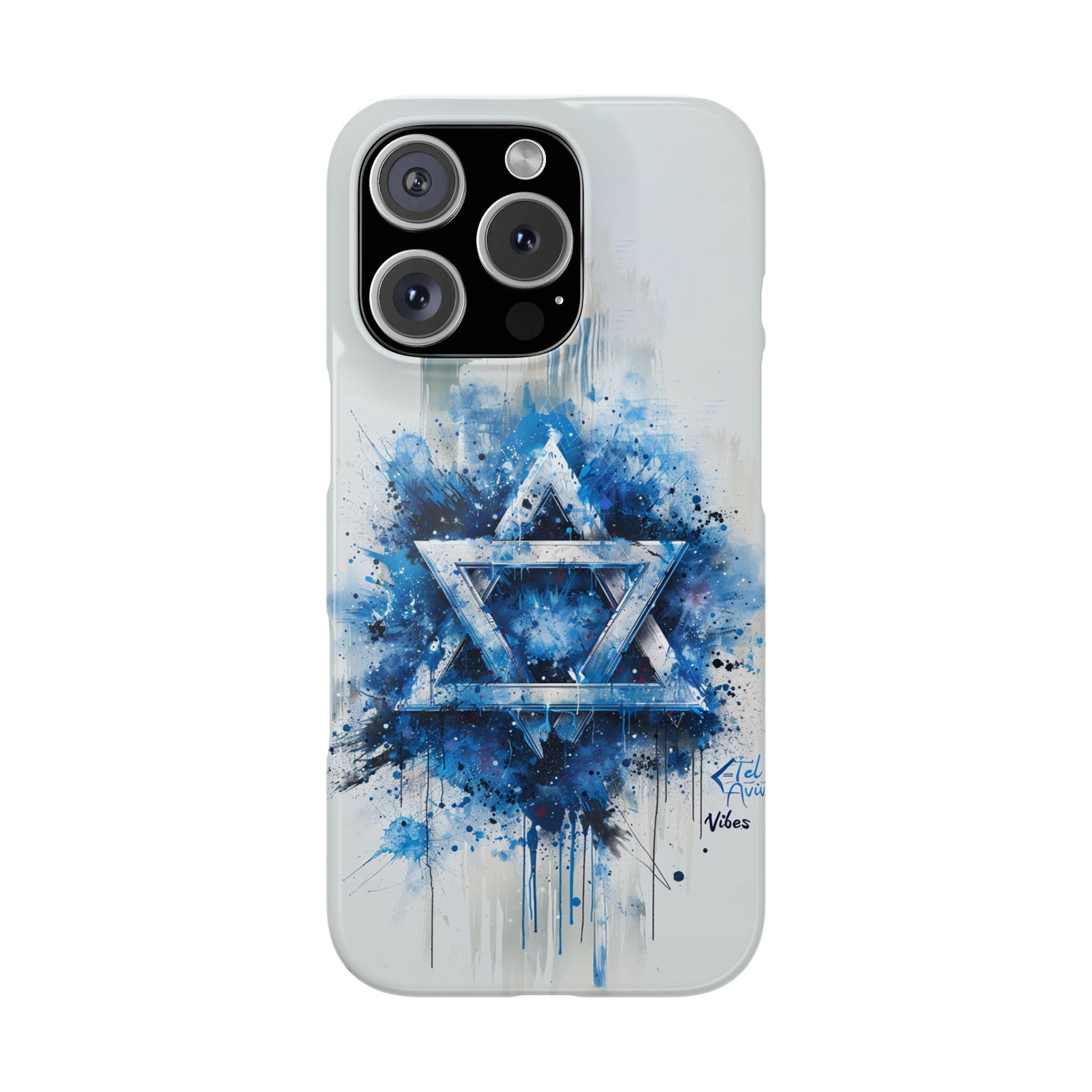 Graffiti Star of David Slim Phone Cases - American Zionist