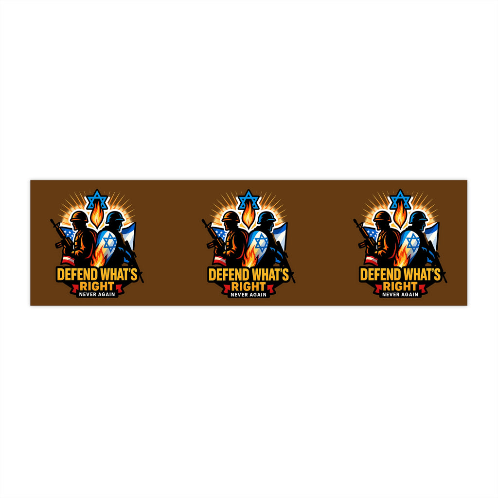 Defend Whats Right - Bumper Stickers - American Zionist