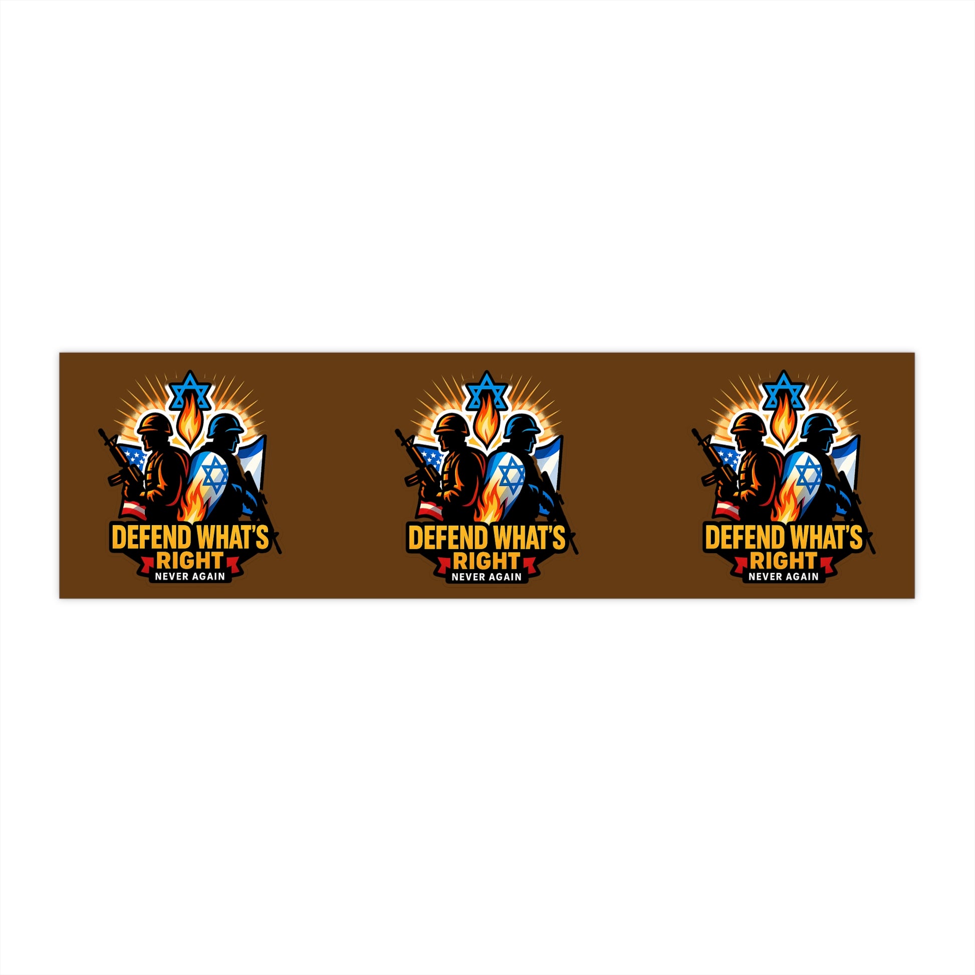Defend Whats Right - Bumper Stickers - American Zionist
