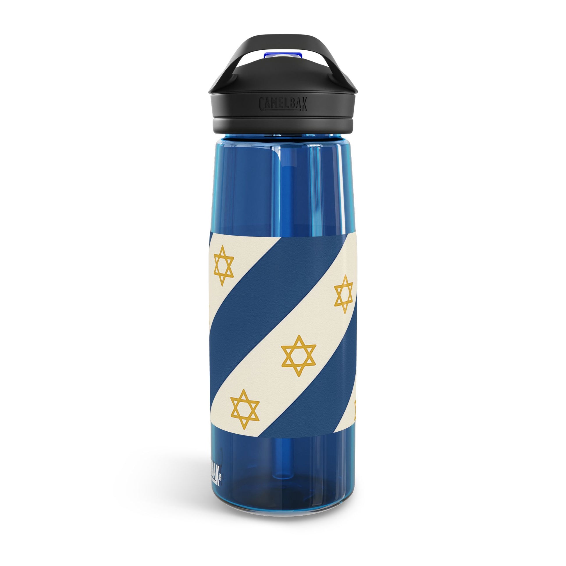 Israel Regalia Stripe Water Bottle, 20oz\25oz - American Zionist