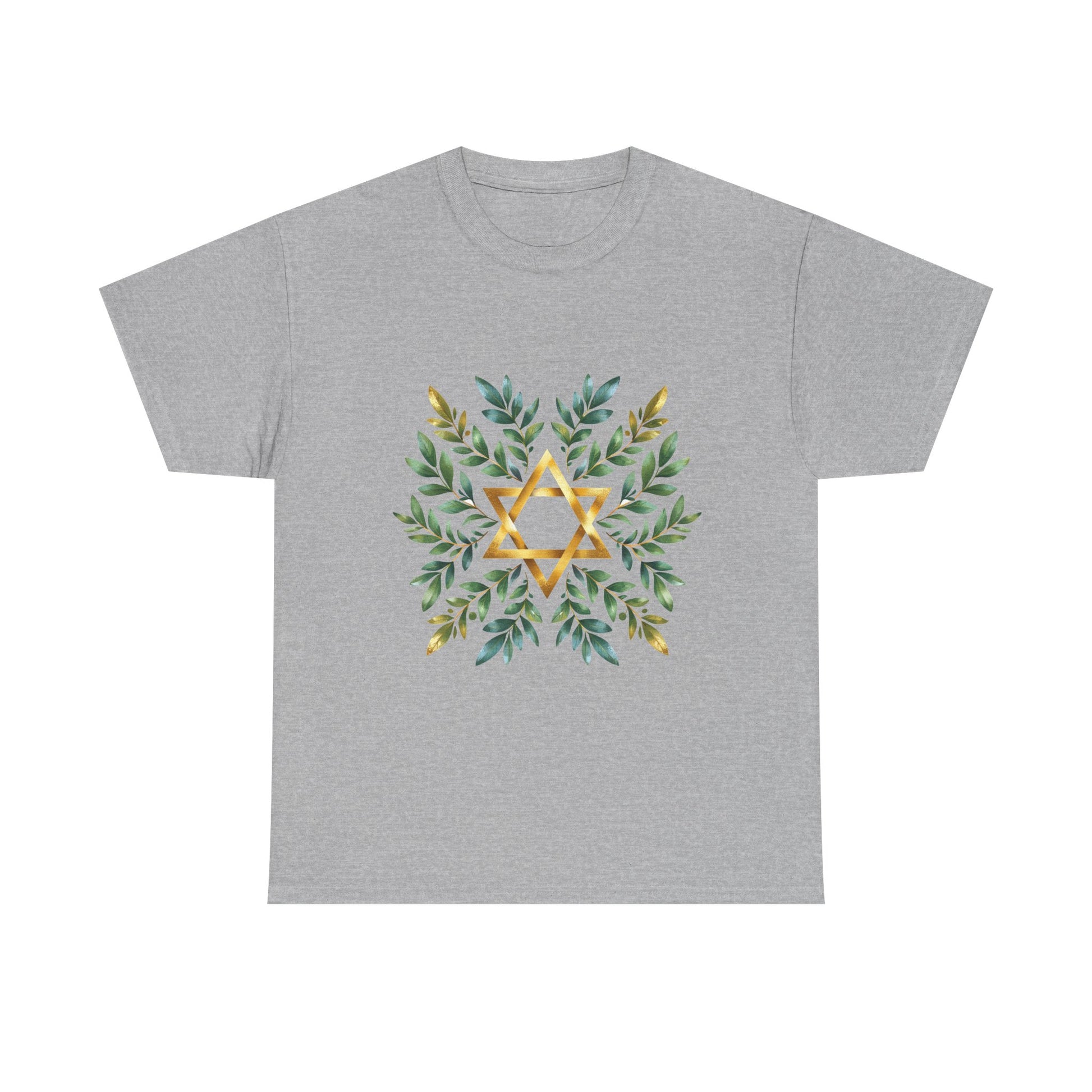 Star of David Wreath Unisex Heavy Cotton Tee - American Zionist
