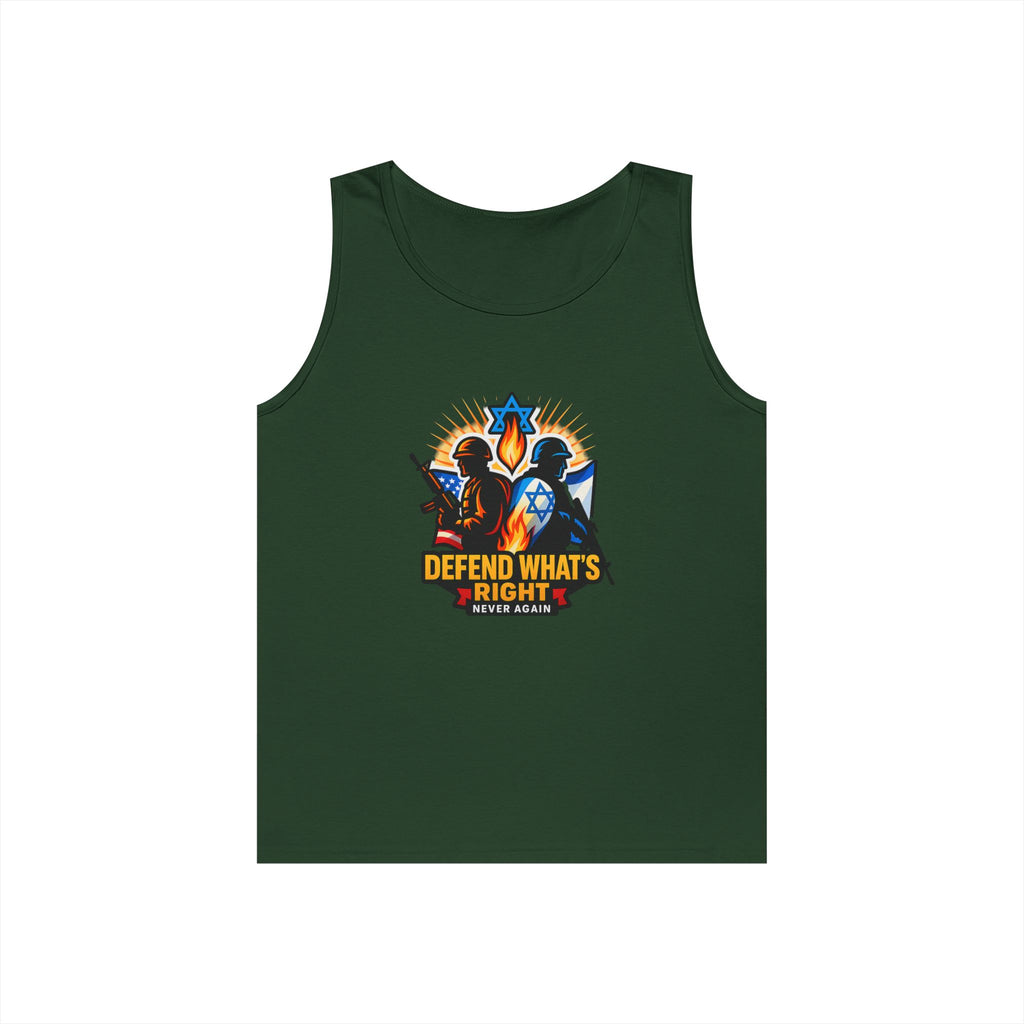 Defend Whats Right Unisex Heavy Cotton Tank Top - American Zionist