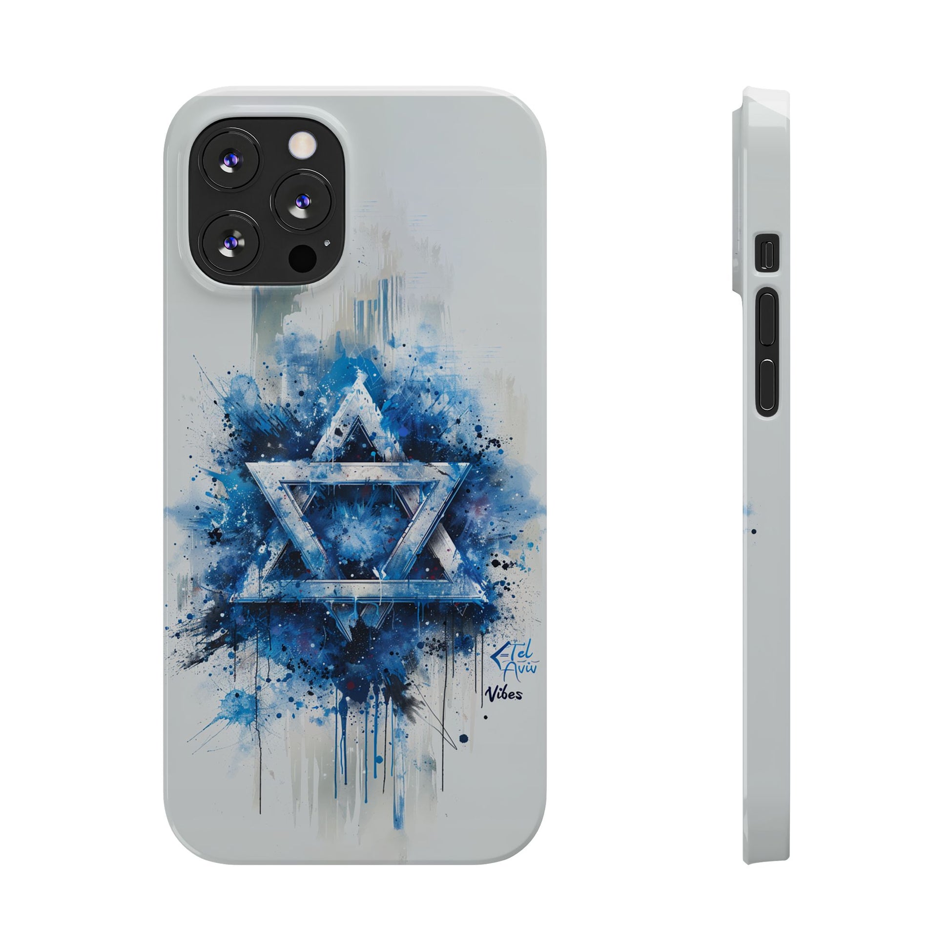 Graffiti Star of David Slim Phone Cases - American Zionist