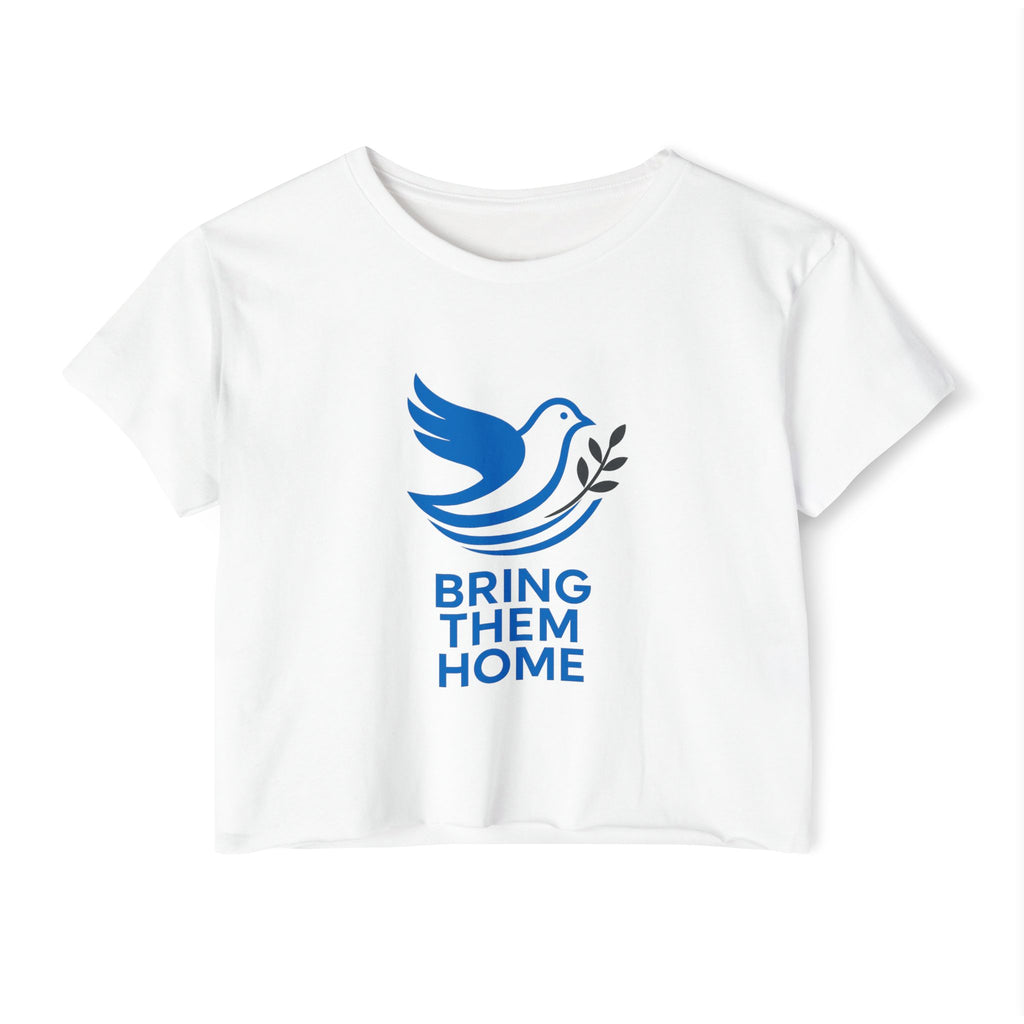 Dove Bring Them Home Women's Festival Crop Top - American Zionist