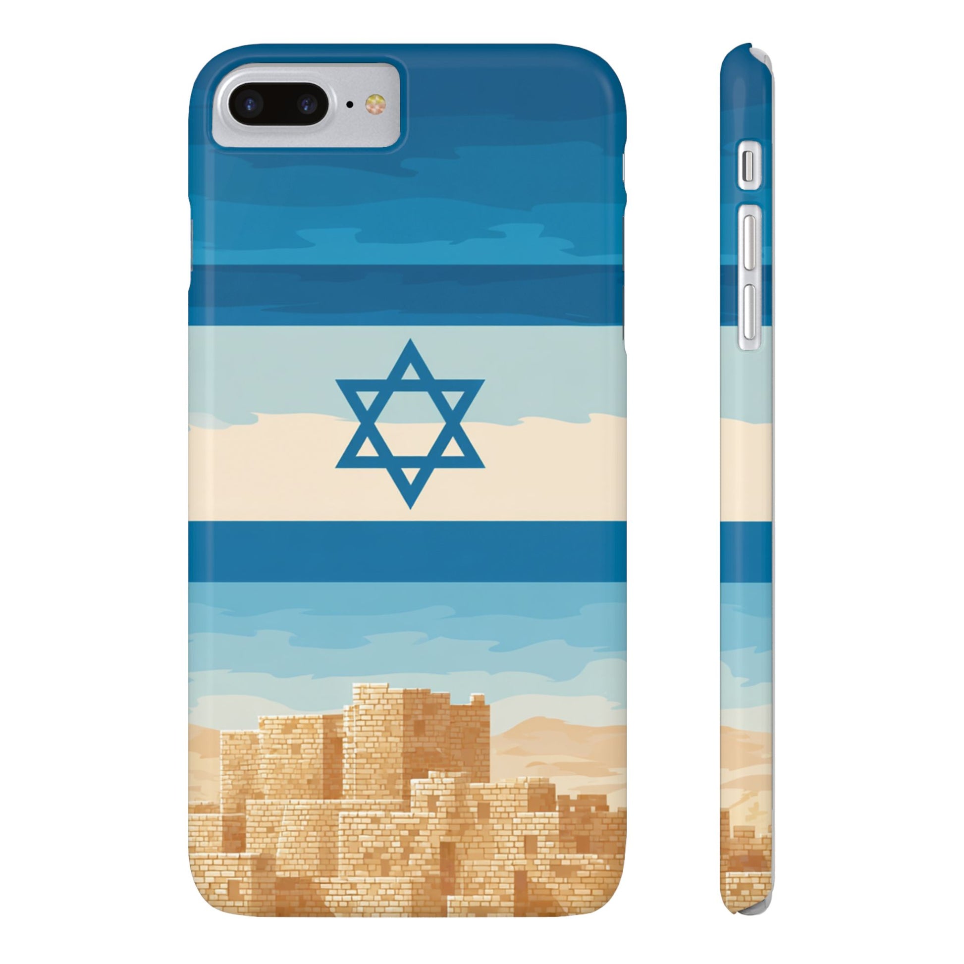 Israel Sand City Slim Phone Cases - American Zionist