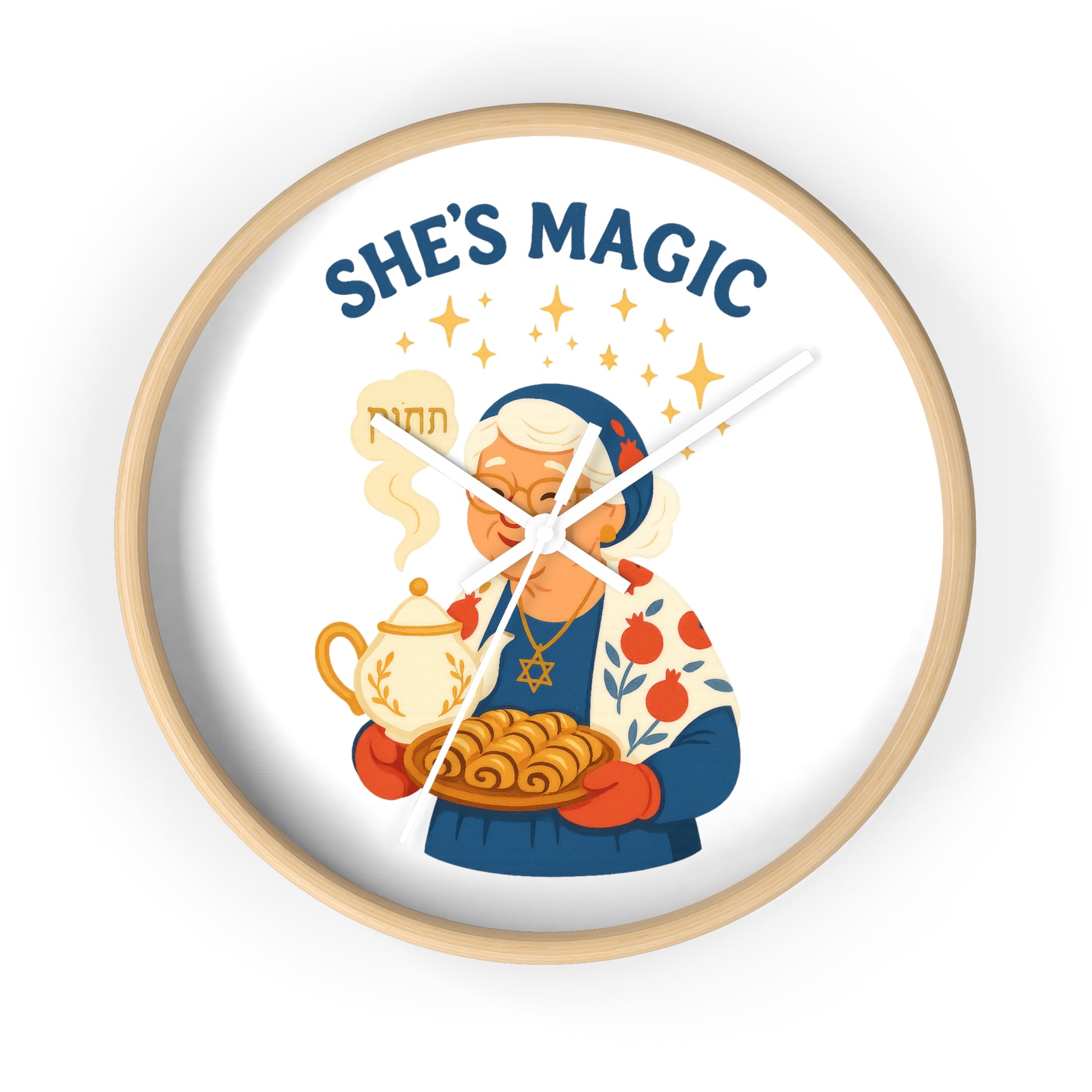 Grandma Magic Wall Clock - American Zionist