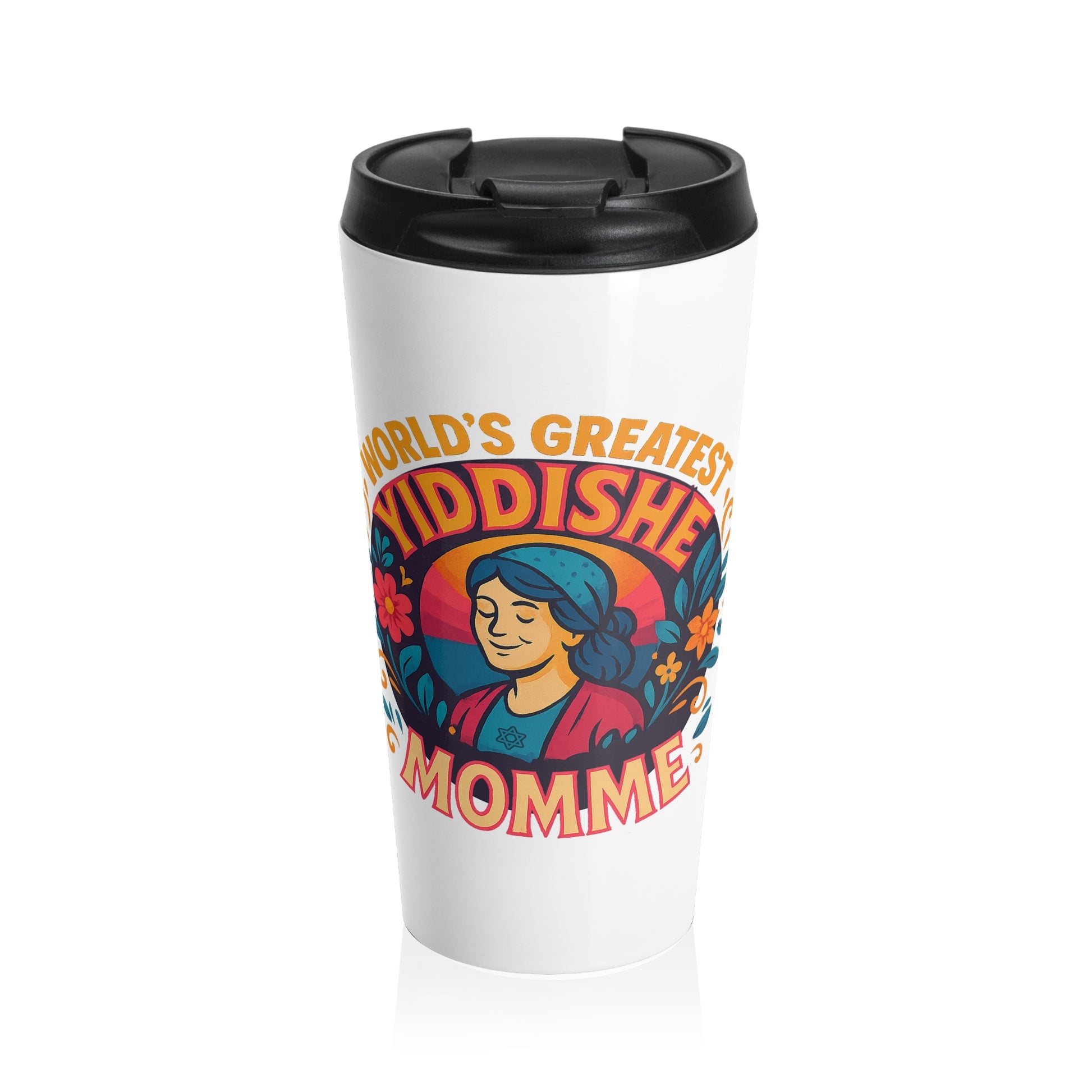Yiddishe Momme Stainless Steel Travel Mug - American Zionist