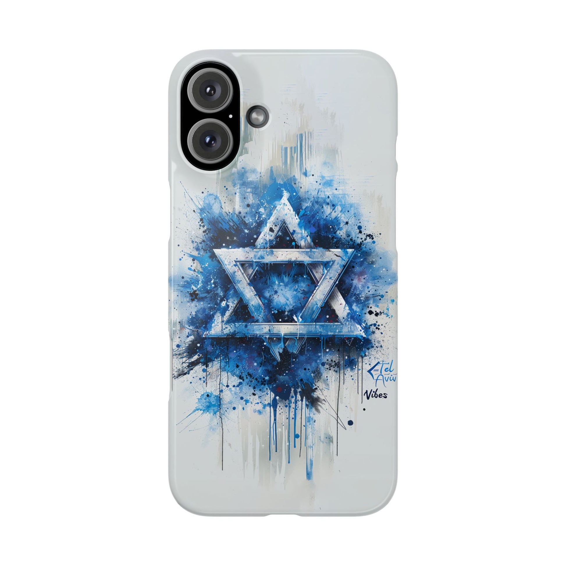 Graffiti Star of David Slim Phone Cases - American Zionist