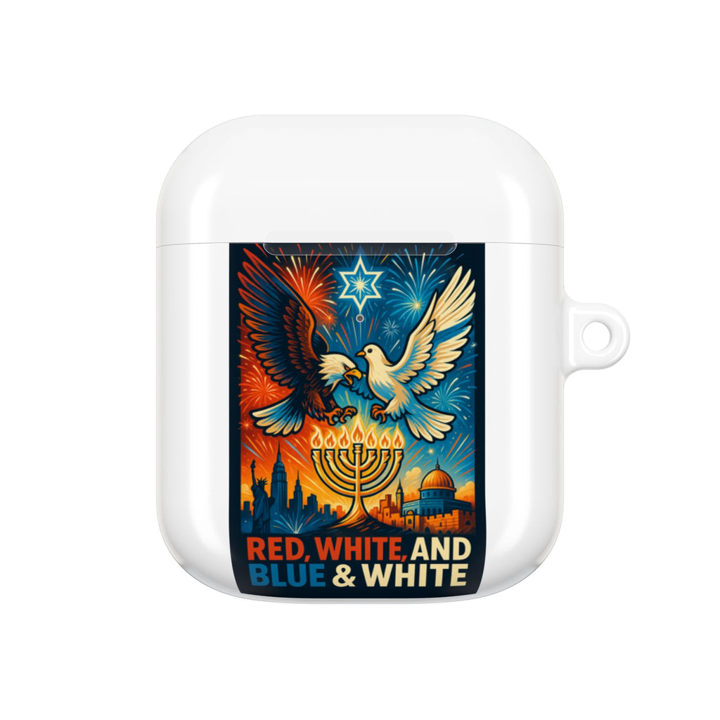 Red White and Blue AirPod Cases - American Zionist