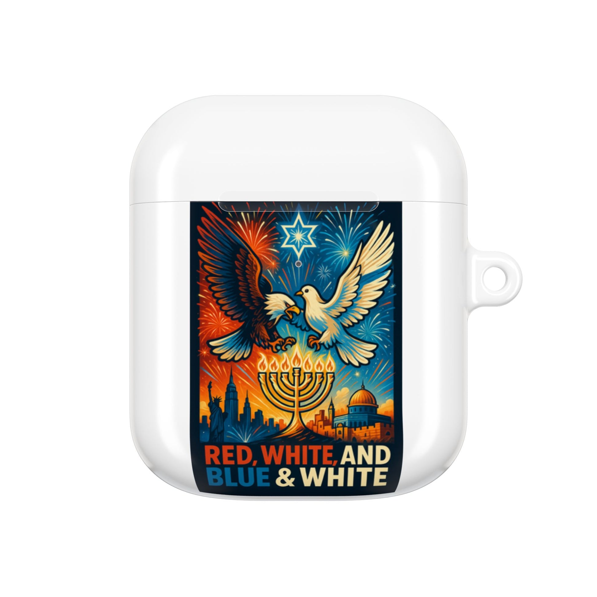 Red White and Blue AirPod Cases - American Zionist