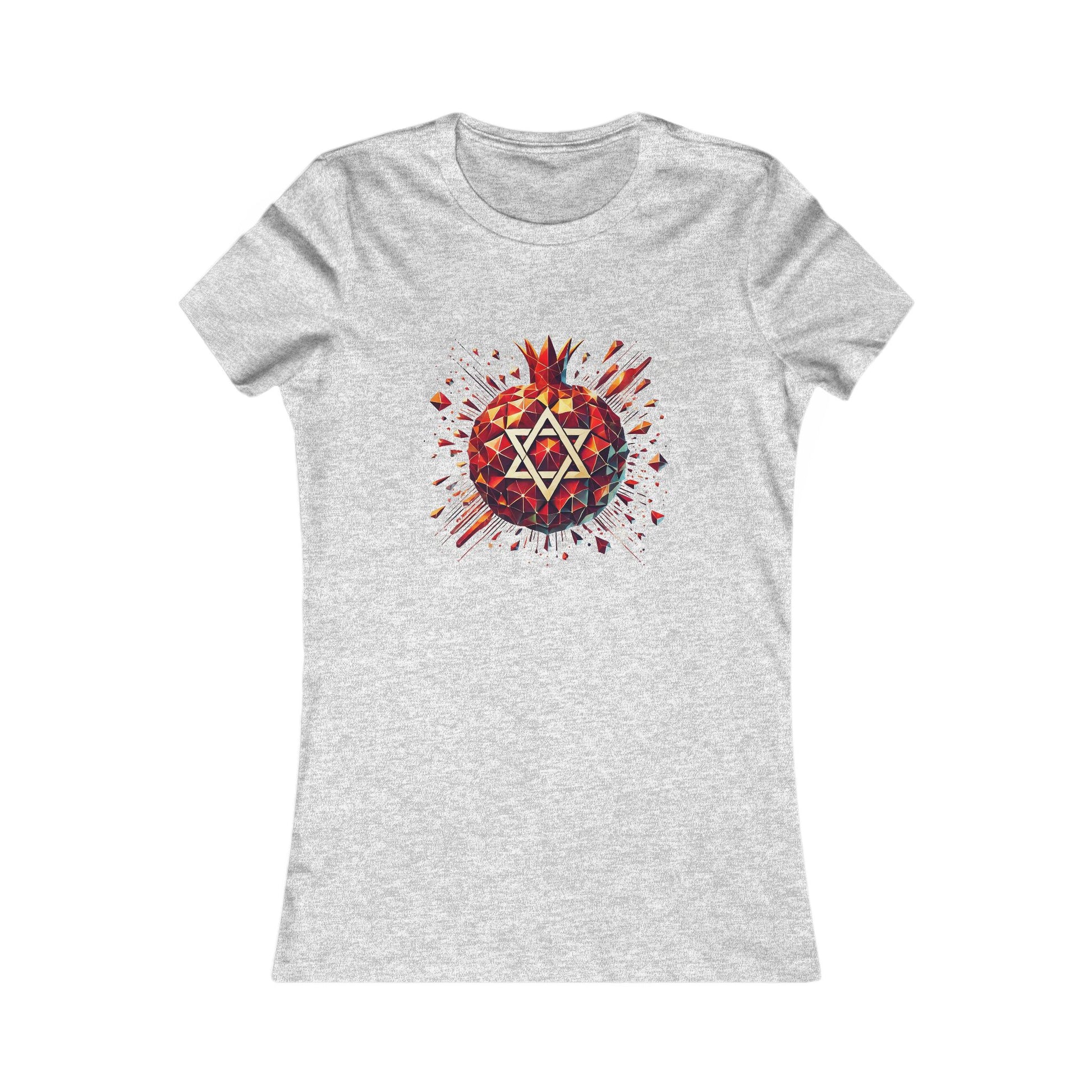 Pomegranate Star of David Women's Favorite Tee - American Zionist
