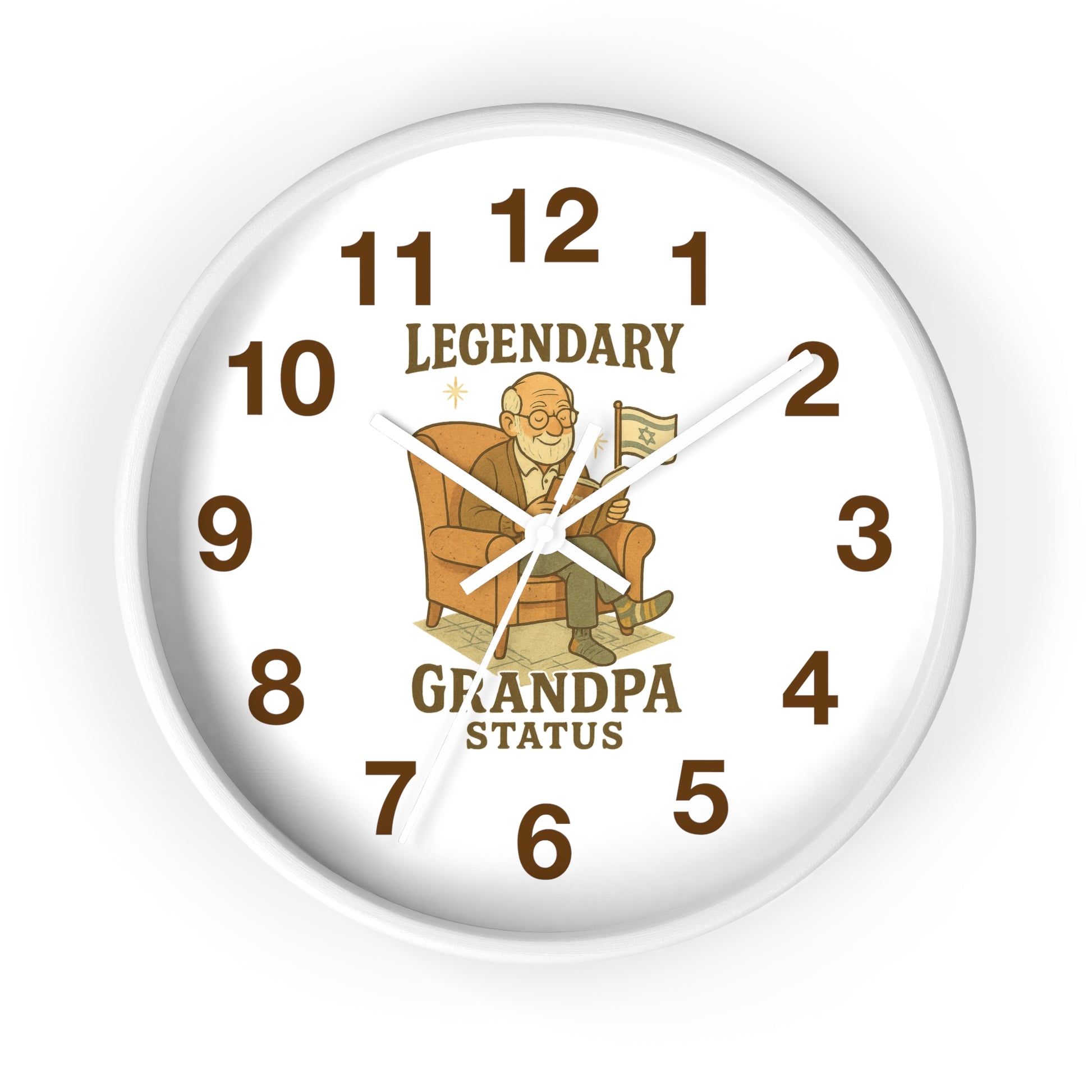 Legendary Grandpa Wall Clock - American Zionist