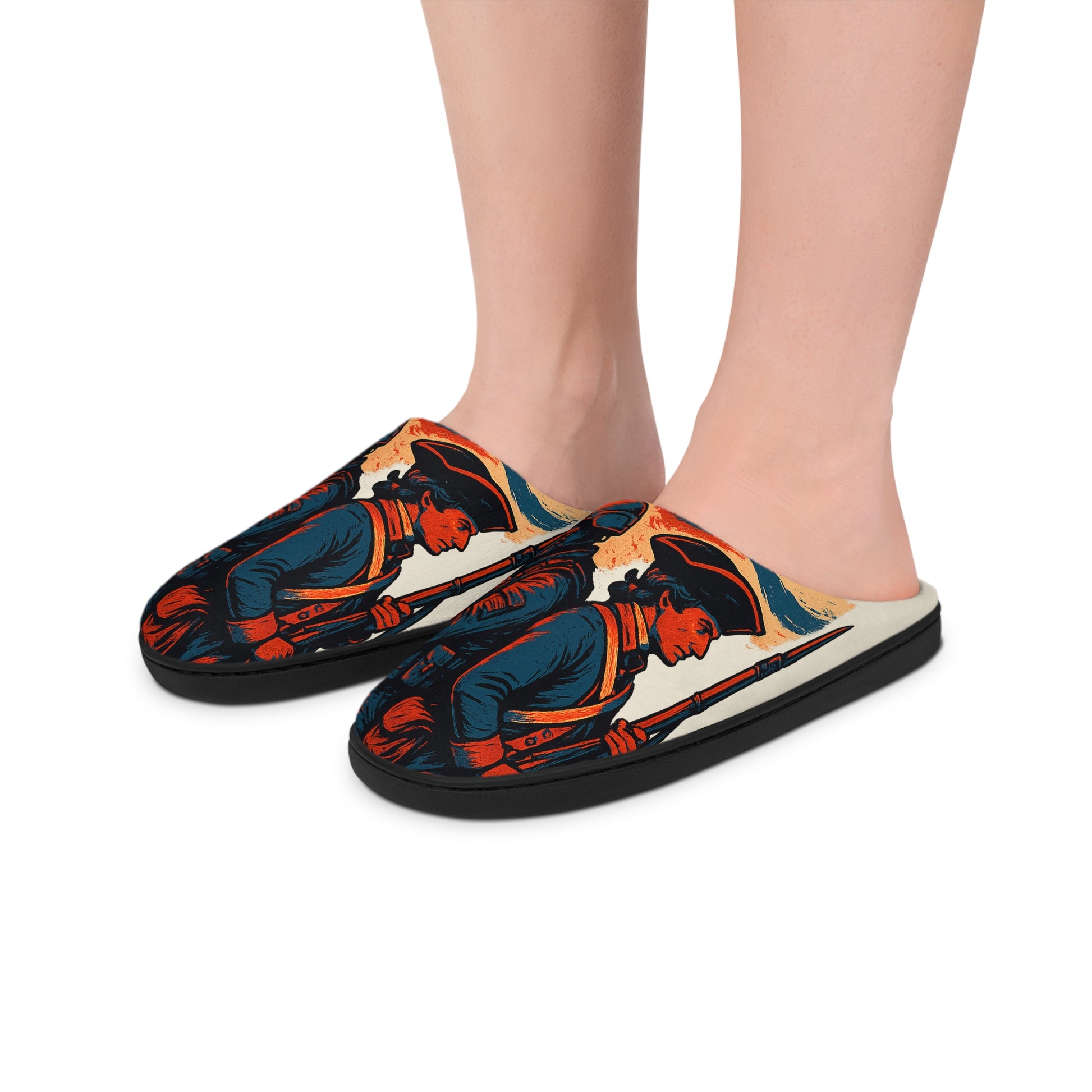 Defenders Across Generations Women's Indoor Slippers - American Zionist