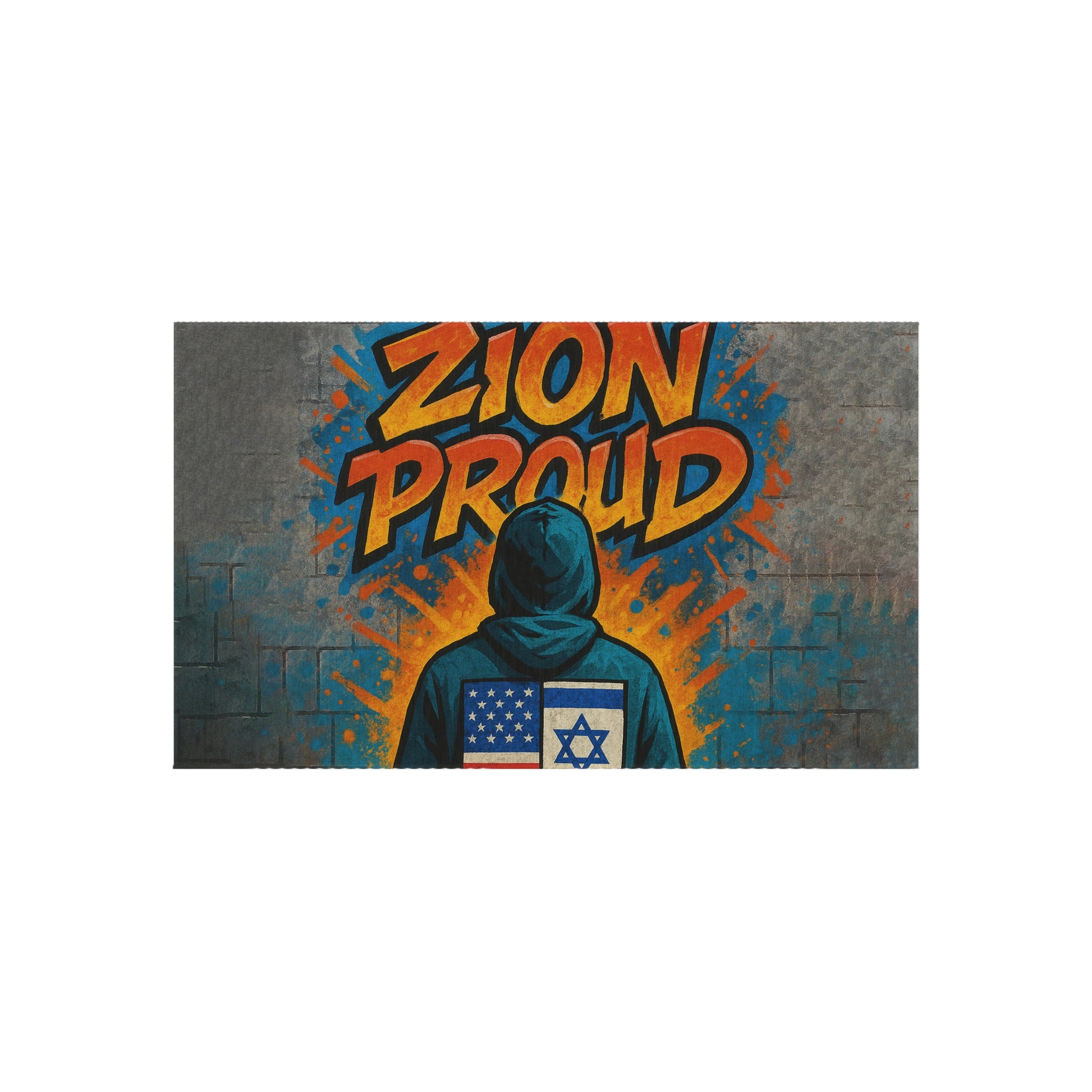 Zion Proud Outdoor Rug - American Zionist