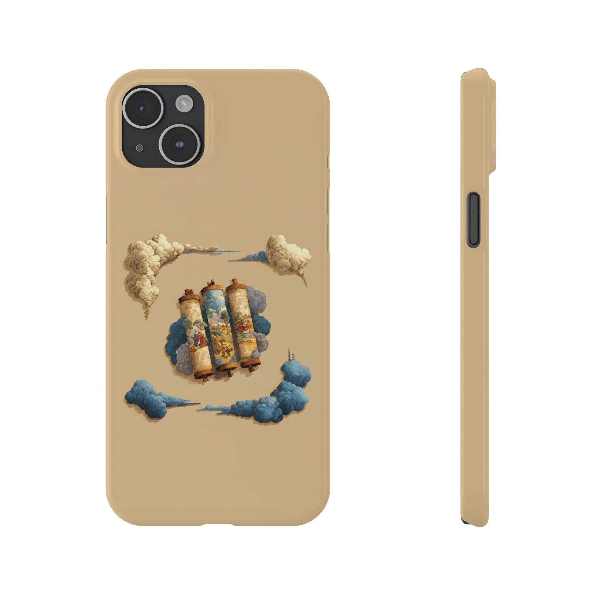 Cloudy Scroll of Moses Slim Phone Cases - American Zionist