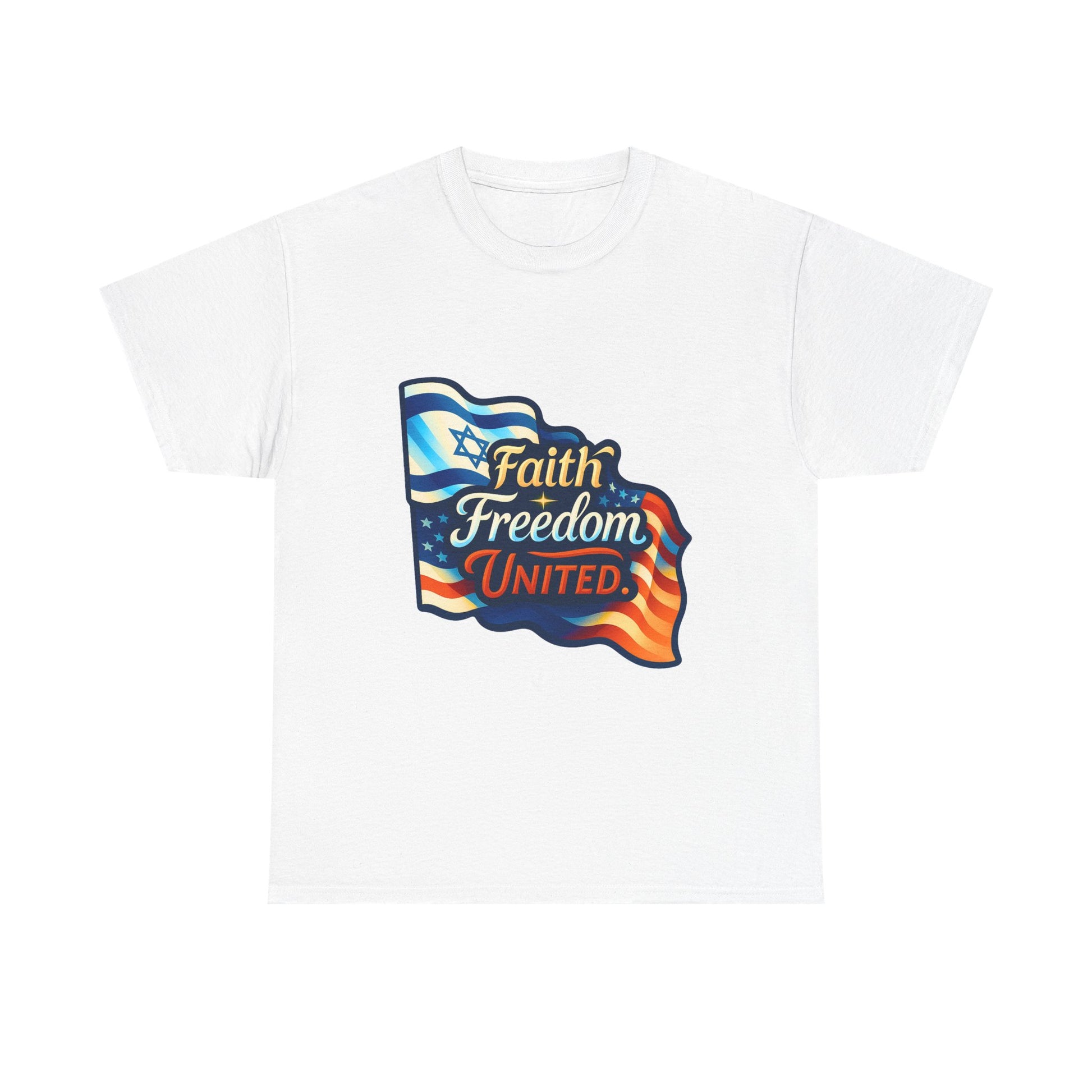 Faith Freedom United Unisex Heavy Cotton Tee - American Zionist