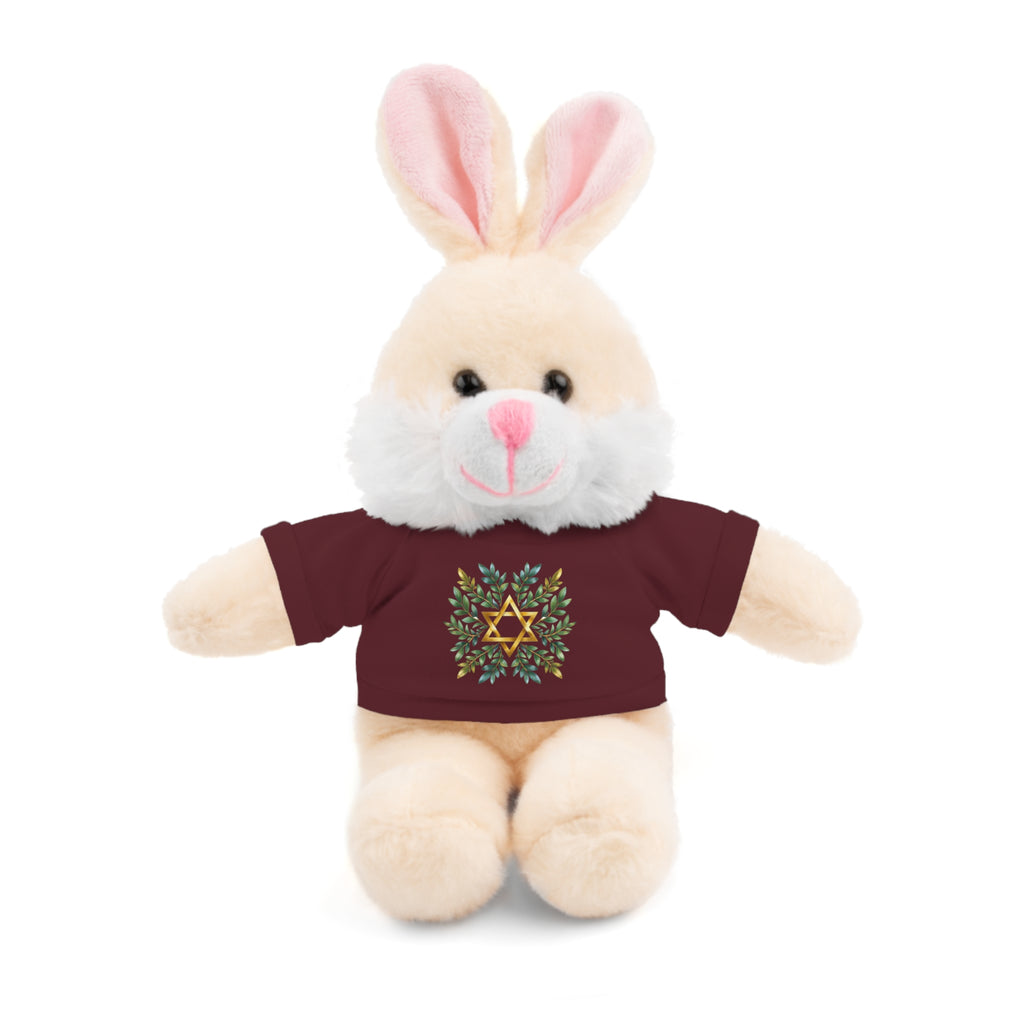 Star Of David Wreath Stuffed Animals with Tee - American Zionist
