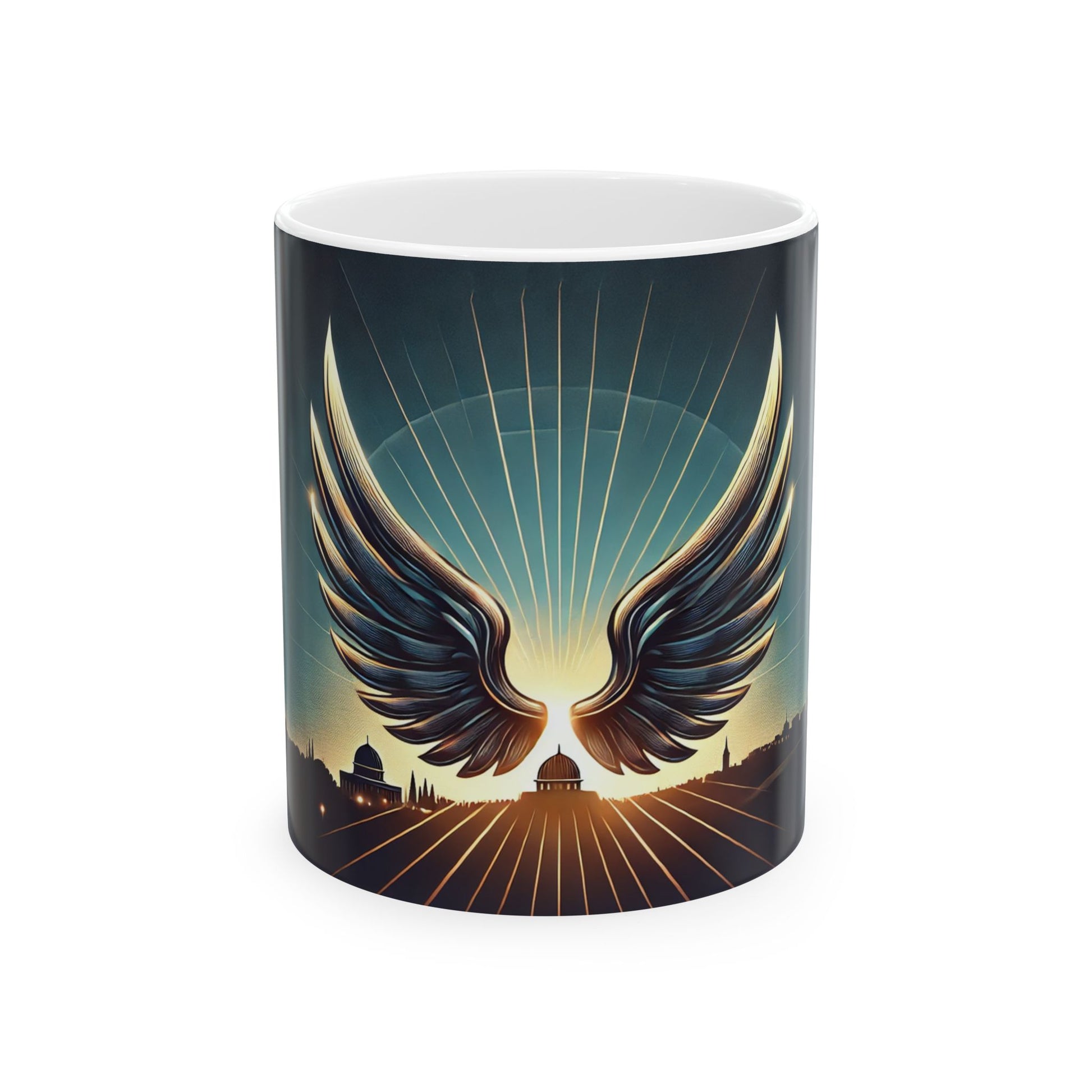 Sunrise Wings Ceramic Mug 11oz, 150z - American Zionist