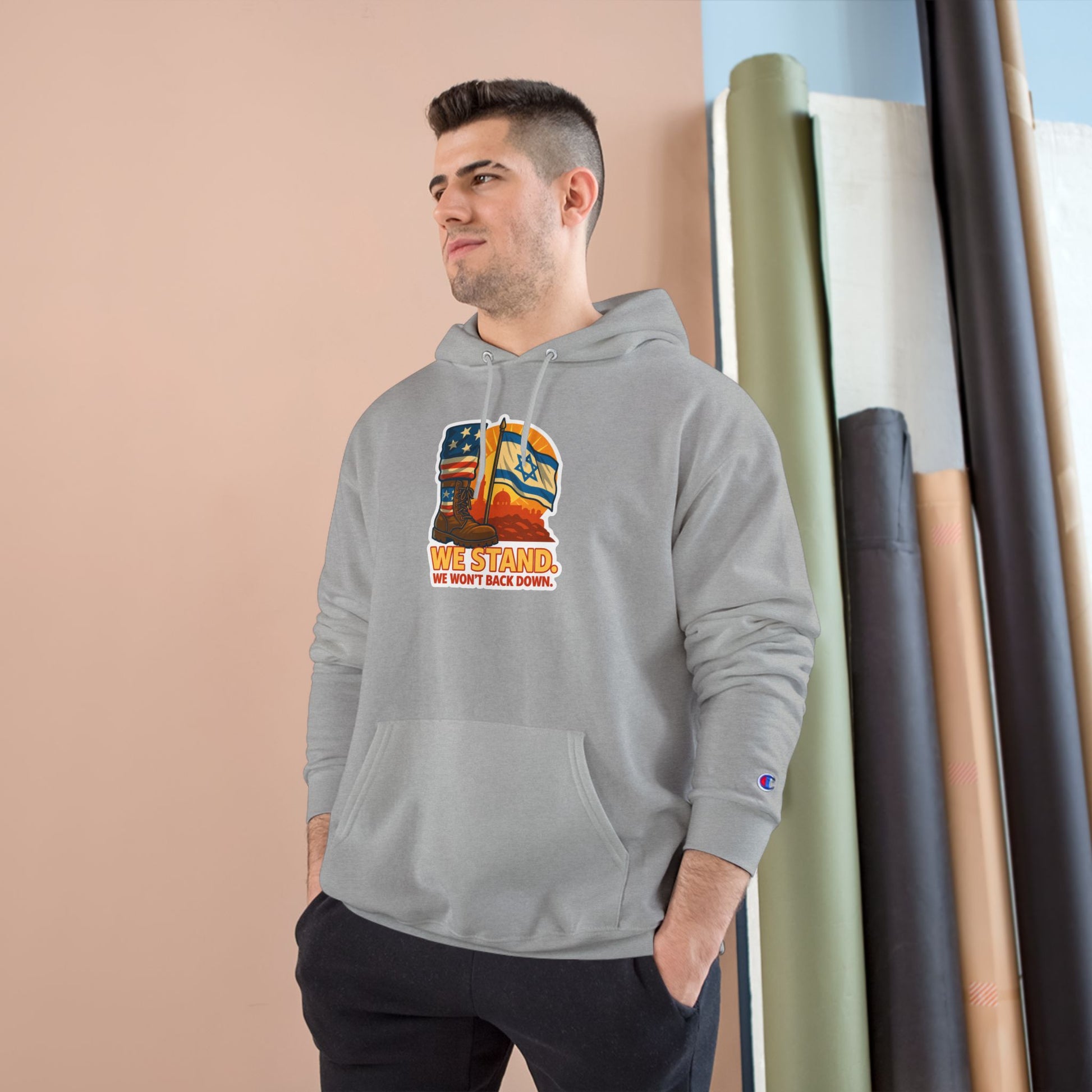 We Stand Champion Hoodie - American Zionist