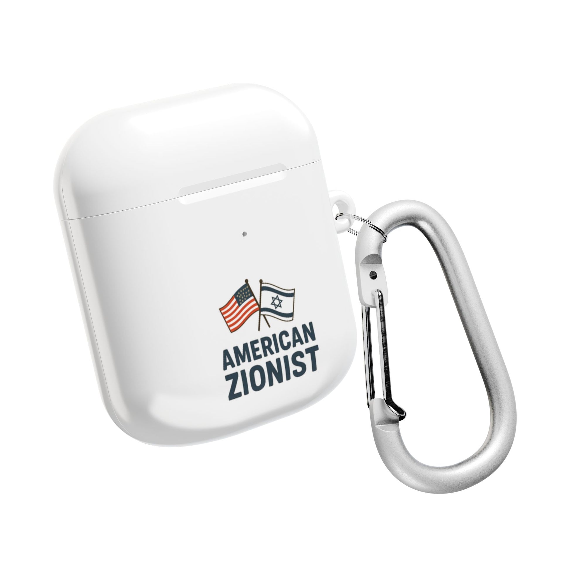 American Zionist: Two Flags AirPod Case - American Zionist