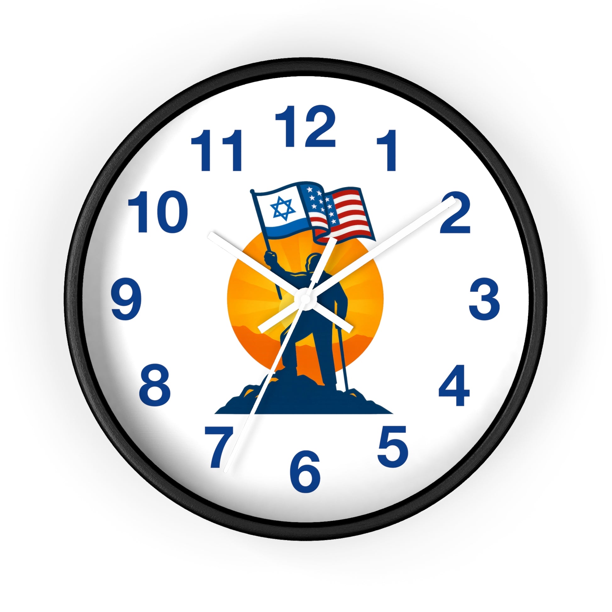 Grandpa Stands for Freedom Wall Clock - American Zionist