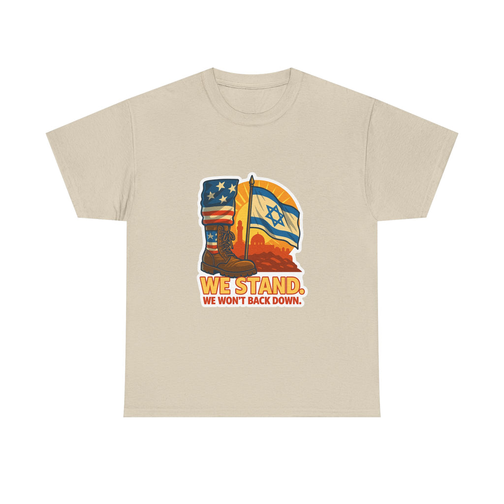 We Stand Unisex Heavy Cotton Tee - American Zionist