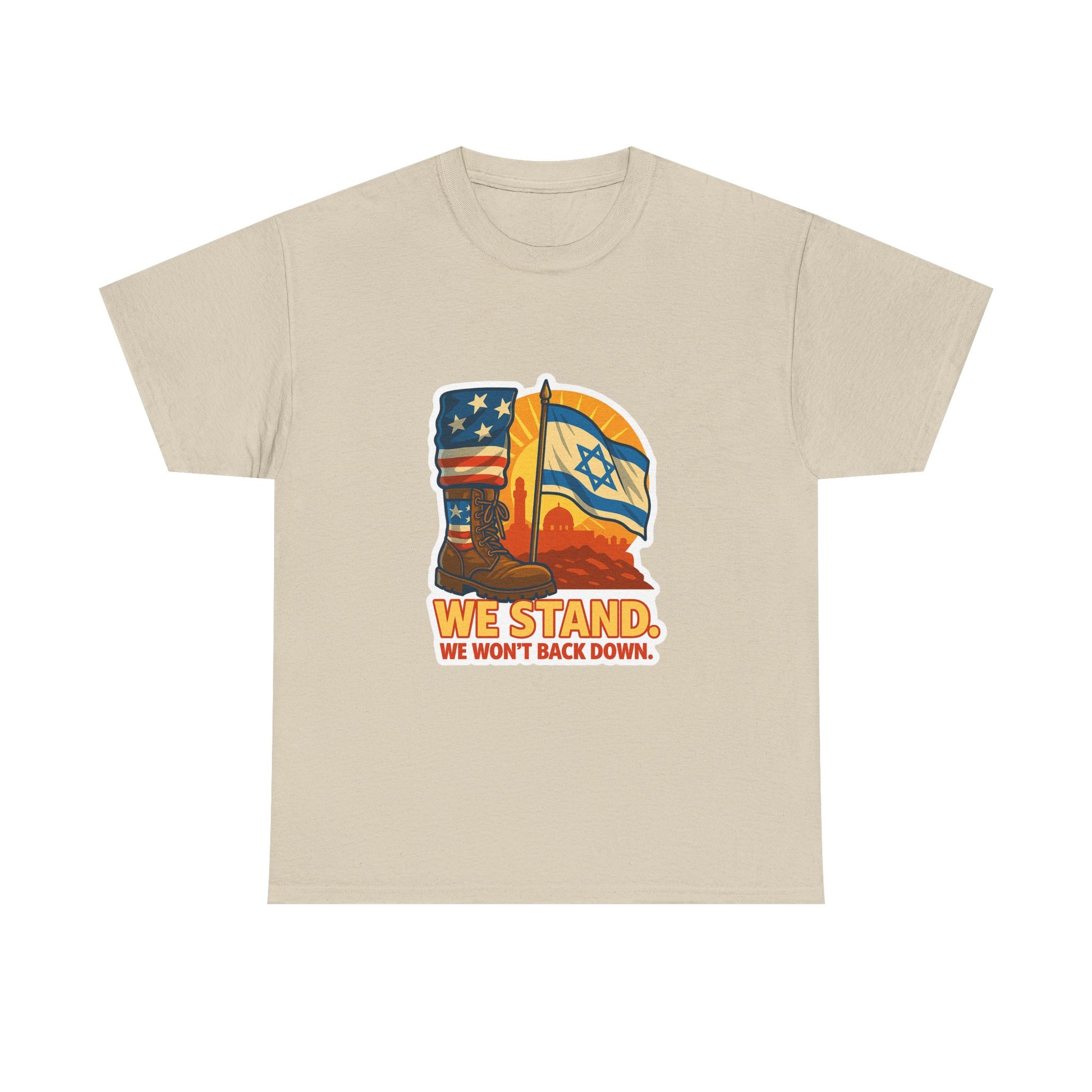 We Stand Unisex Heavy Cotton Tee - American Zionist