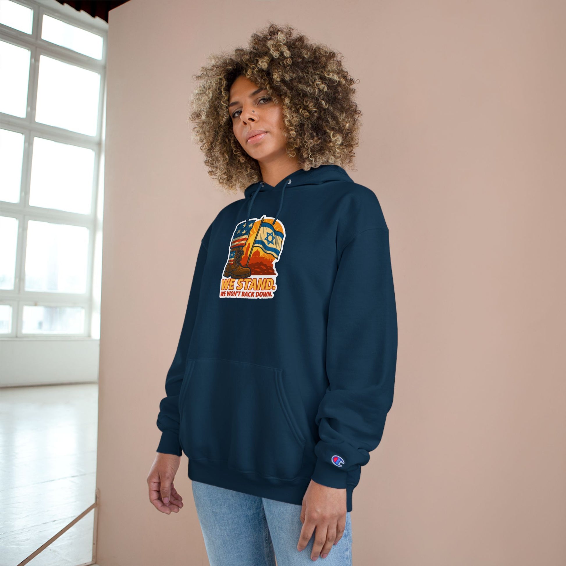 We Stand Champion Hoodie - American Zionist