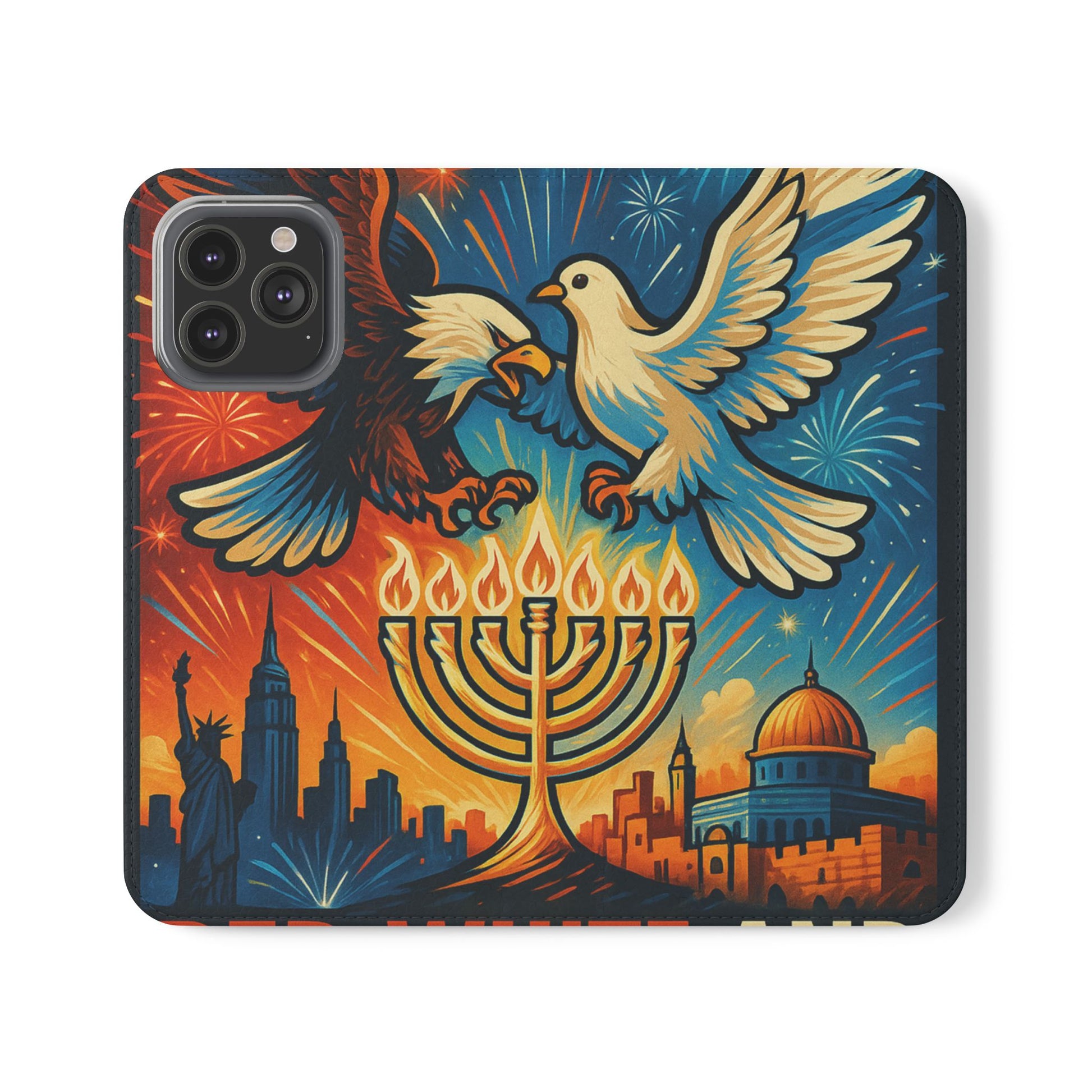 Red White and Blue Flip Cases - American Zionist