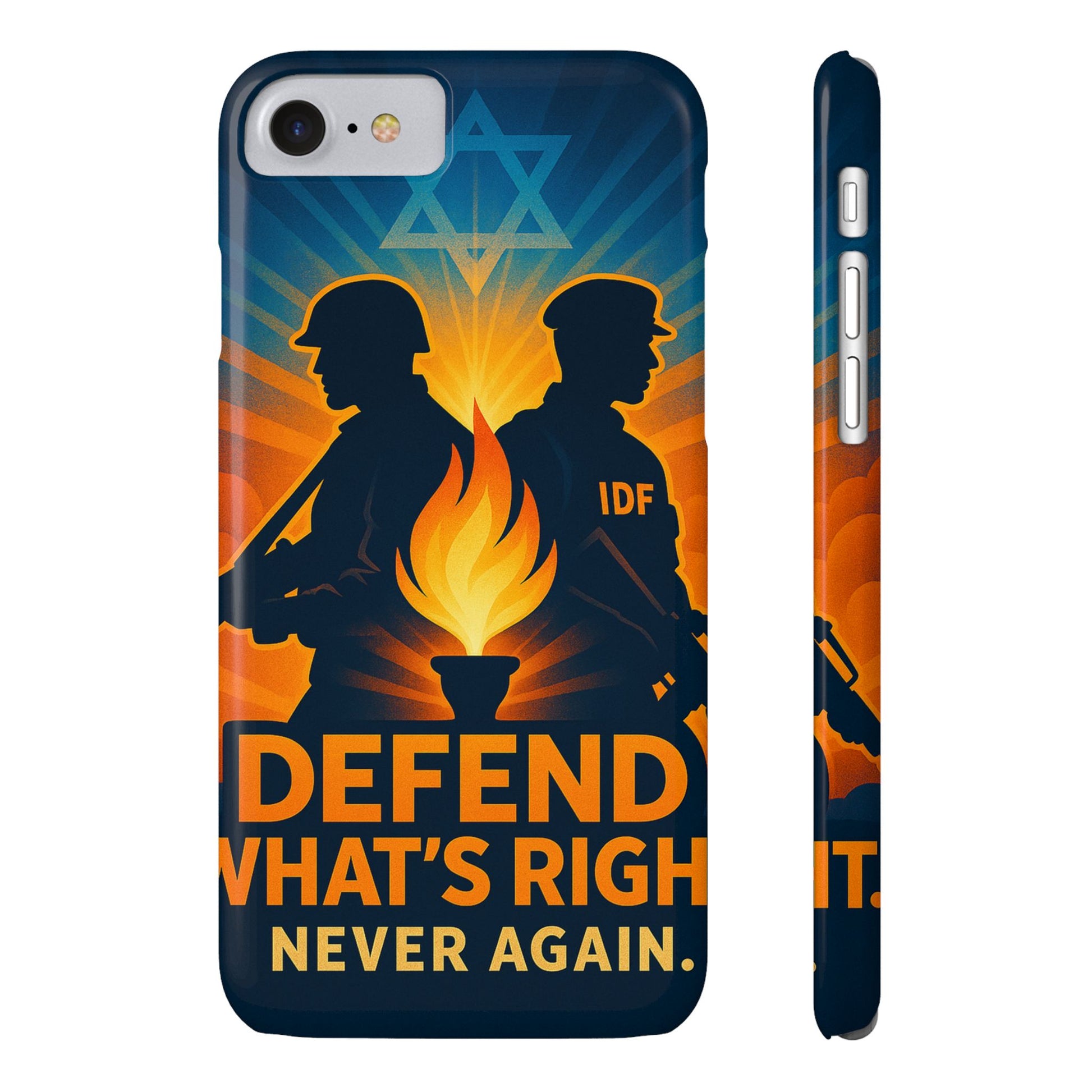 Defend What's Right Slim Phone Cases - American Zionist
