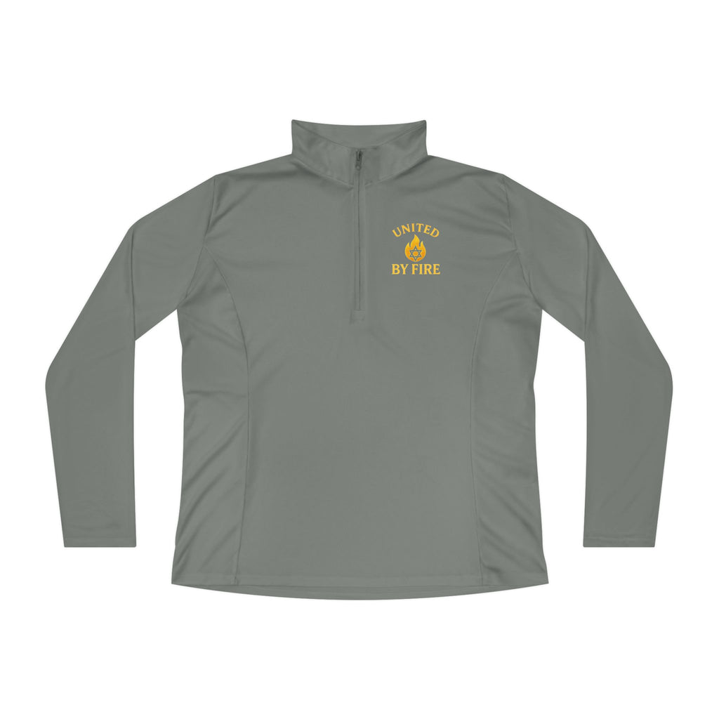 United by Fire Ladies Quarter - Zip Pullover - American Zionist