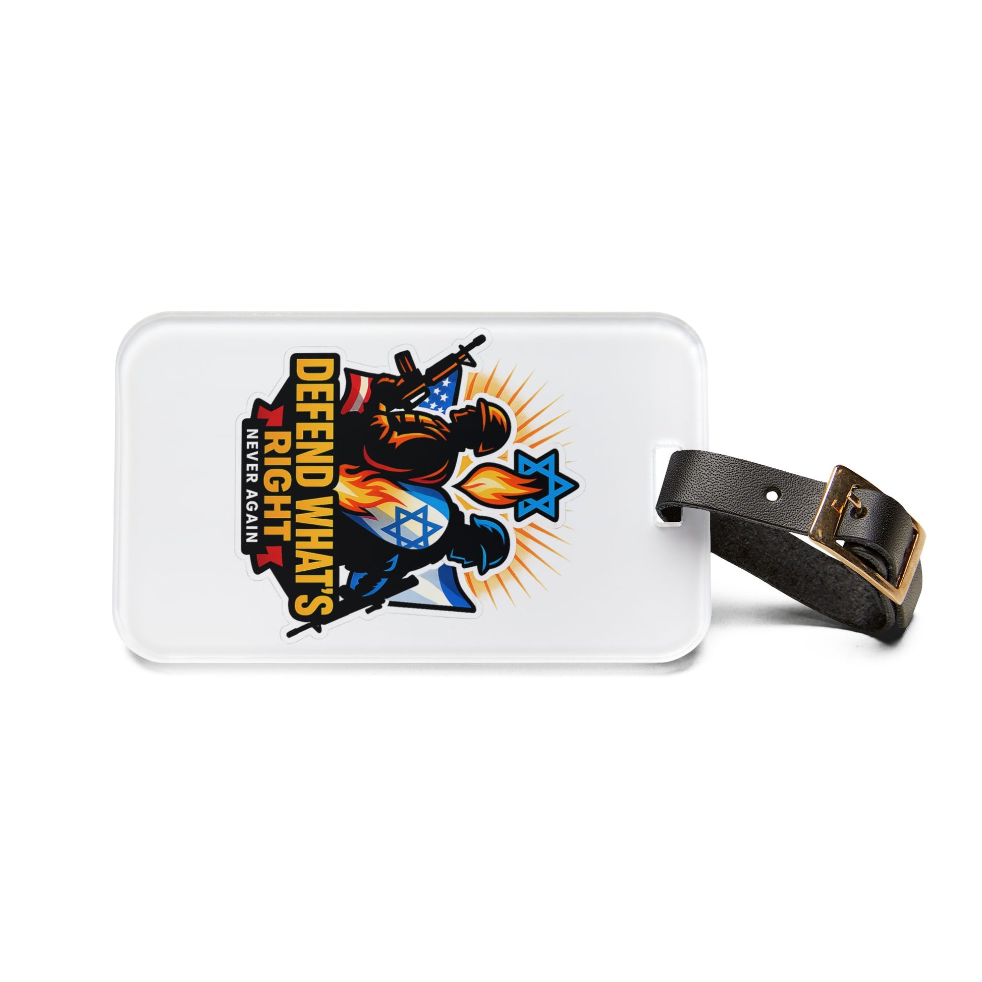 Defend What's Right Luggage Tag - American Zionist