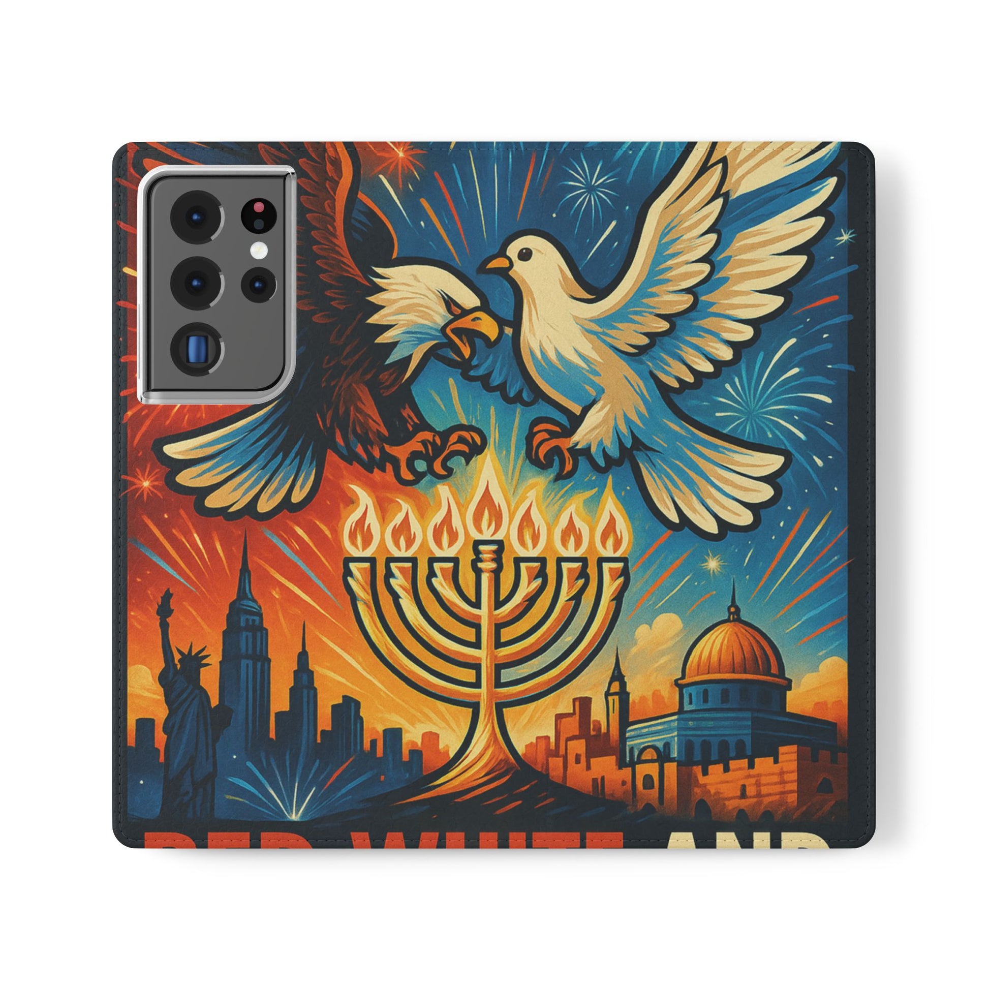 Red White and Blue Flip Cases - American Zionist