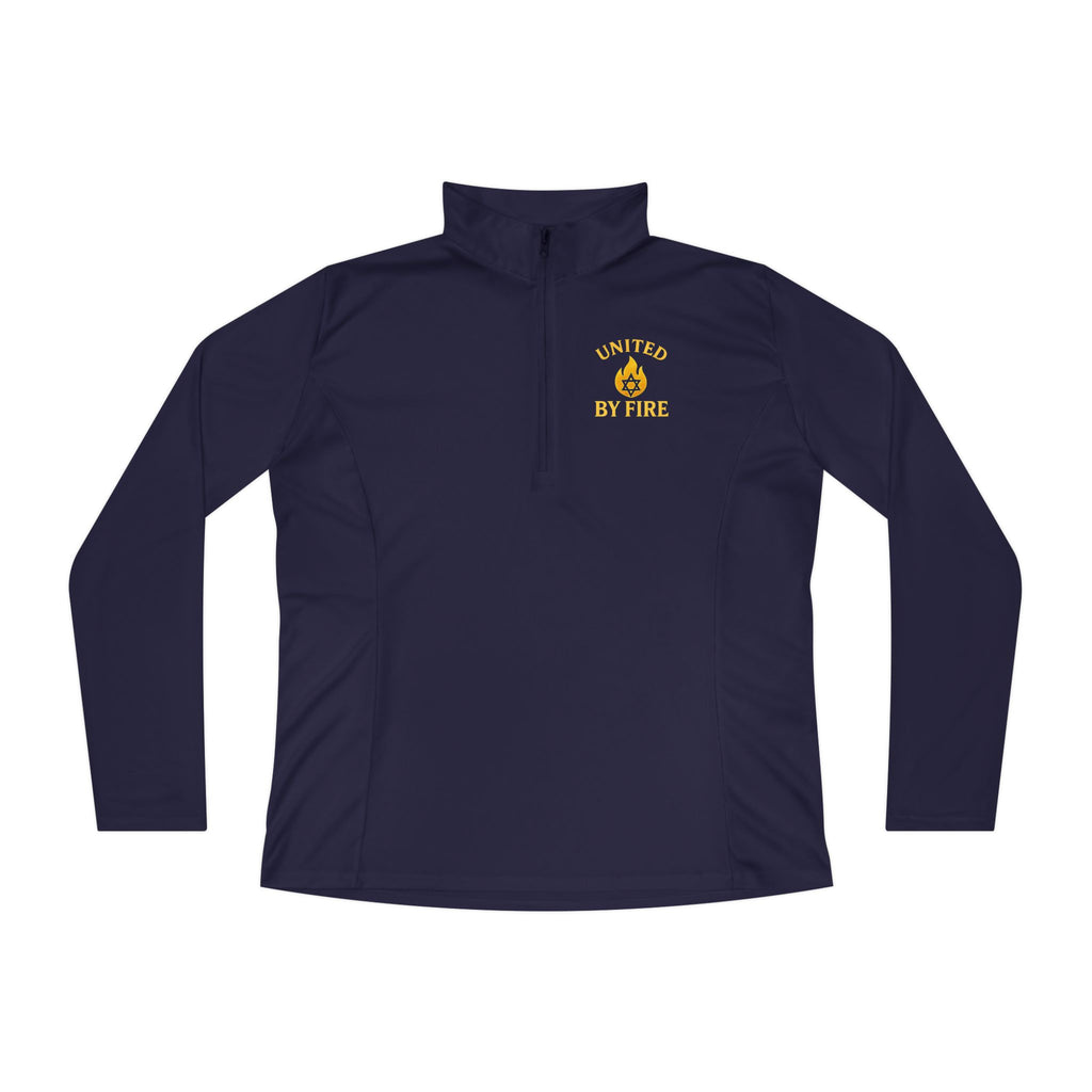United by Fire Ladies Quarter - Zip Pullover - American Zionist