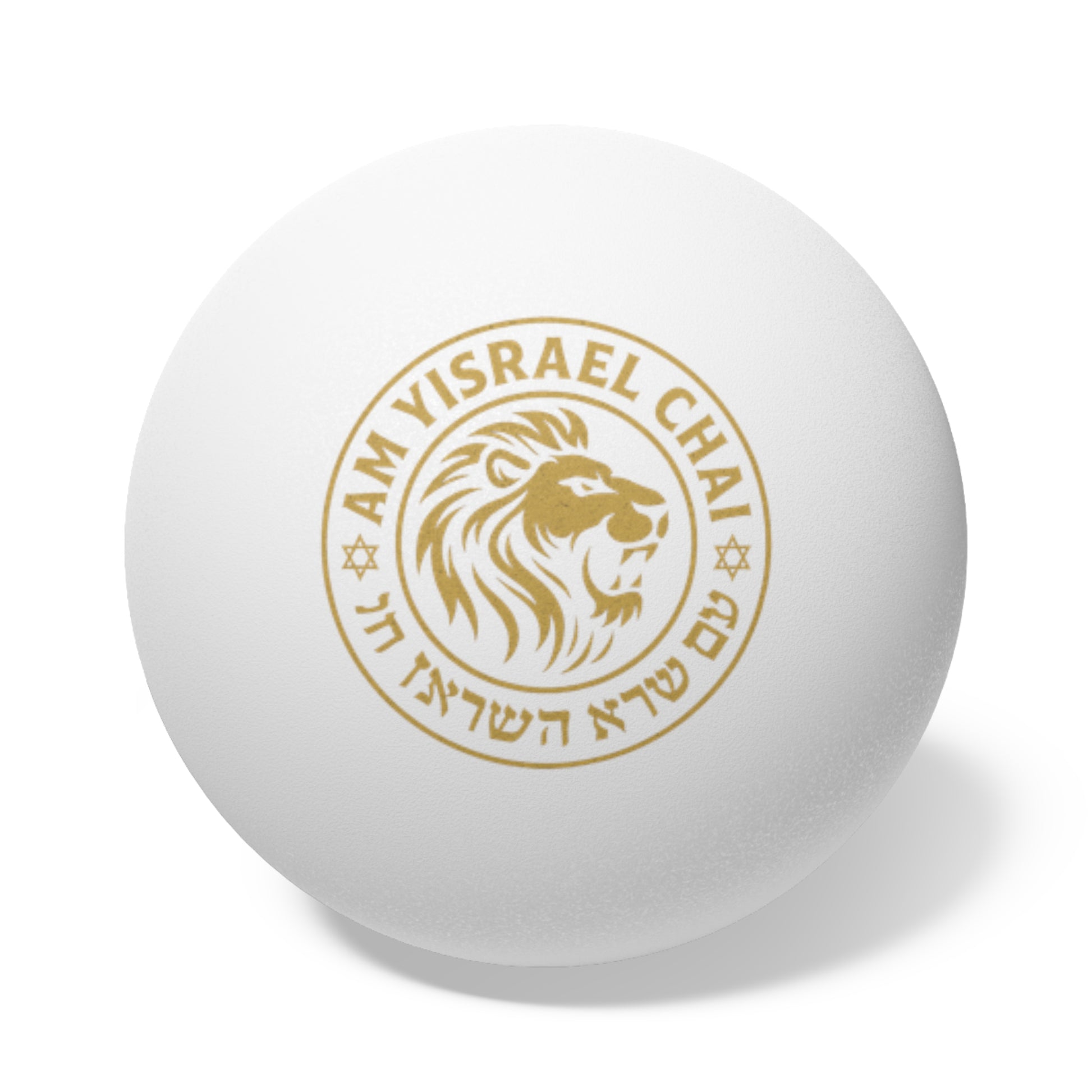 Am Yisrael Crest Ping Pong Balls, 6 pcs - American Zionist