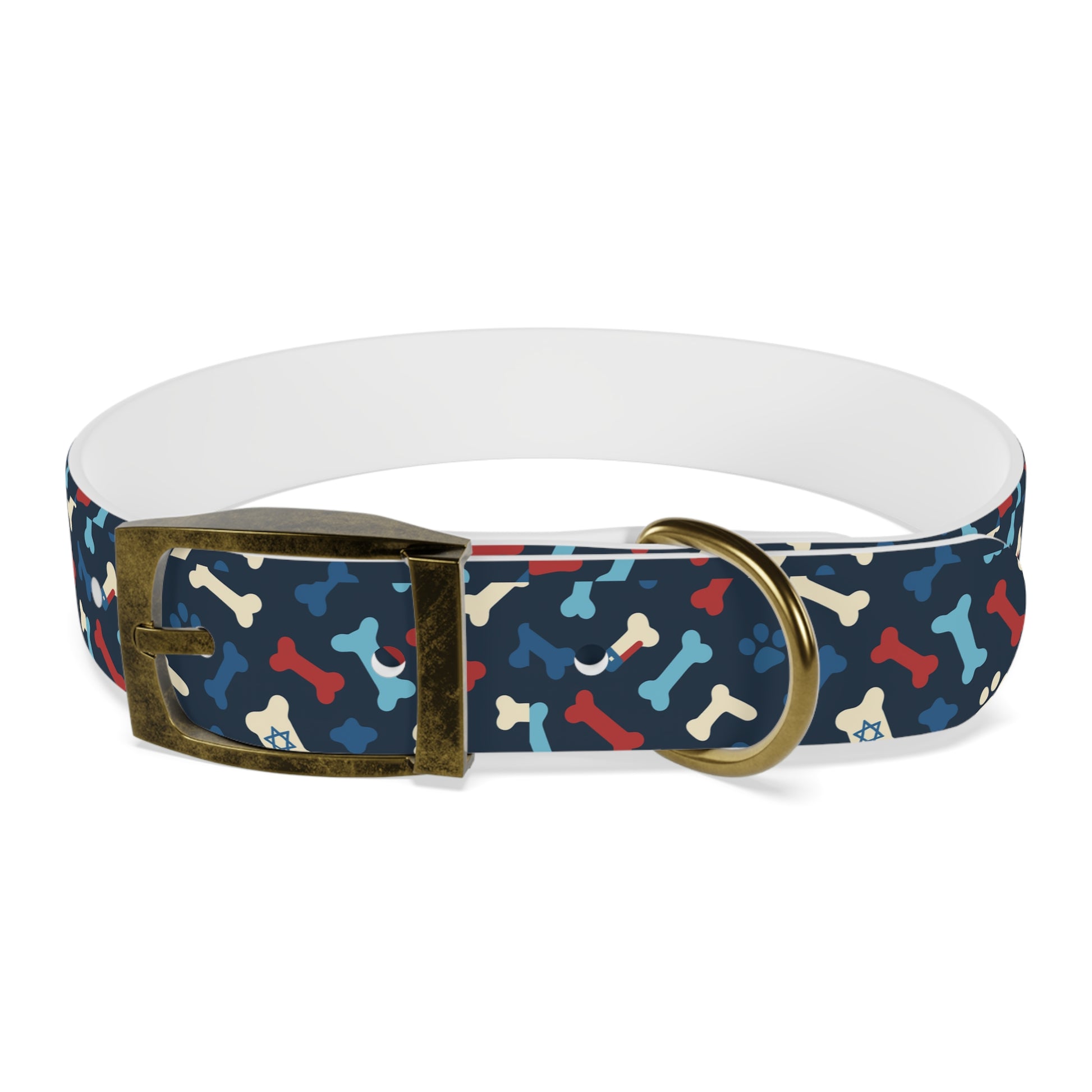 Seamless Bone Dog Collar - American Zionist