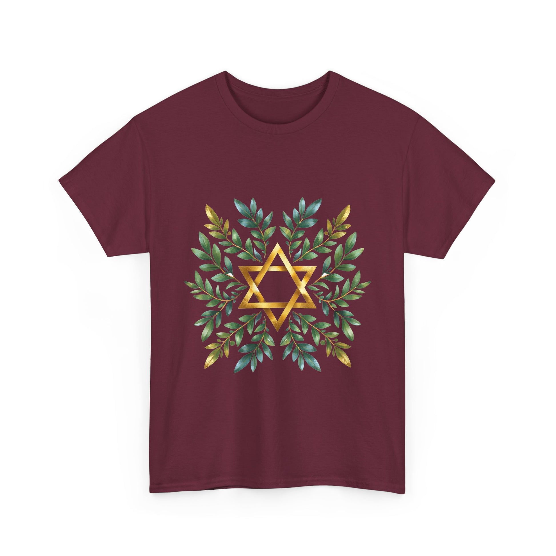 Star of David Wreath Unisex Heavy Cotton Tee - American Zionist