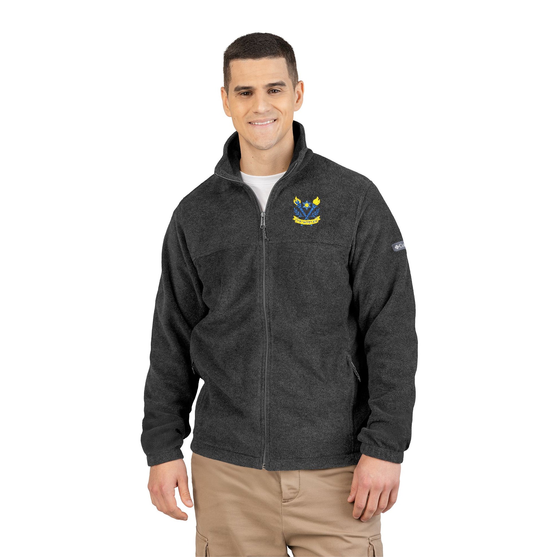 Torches Of Chai Unisex Columbia Fleece Jacket (Embroidery) - American Zionist