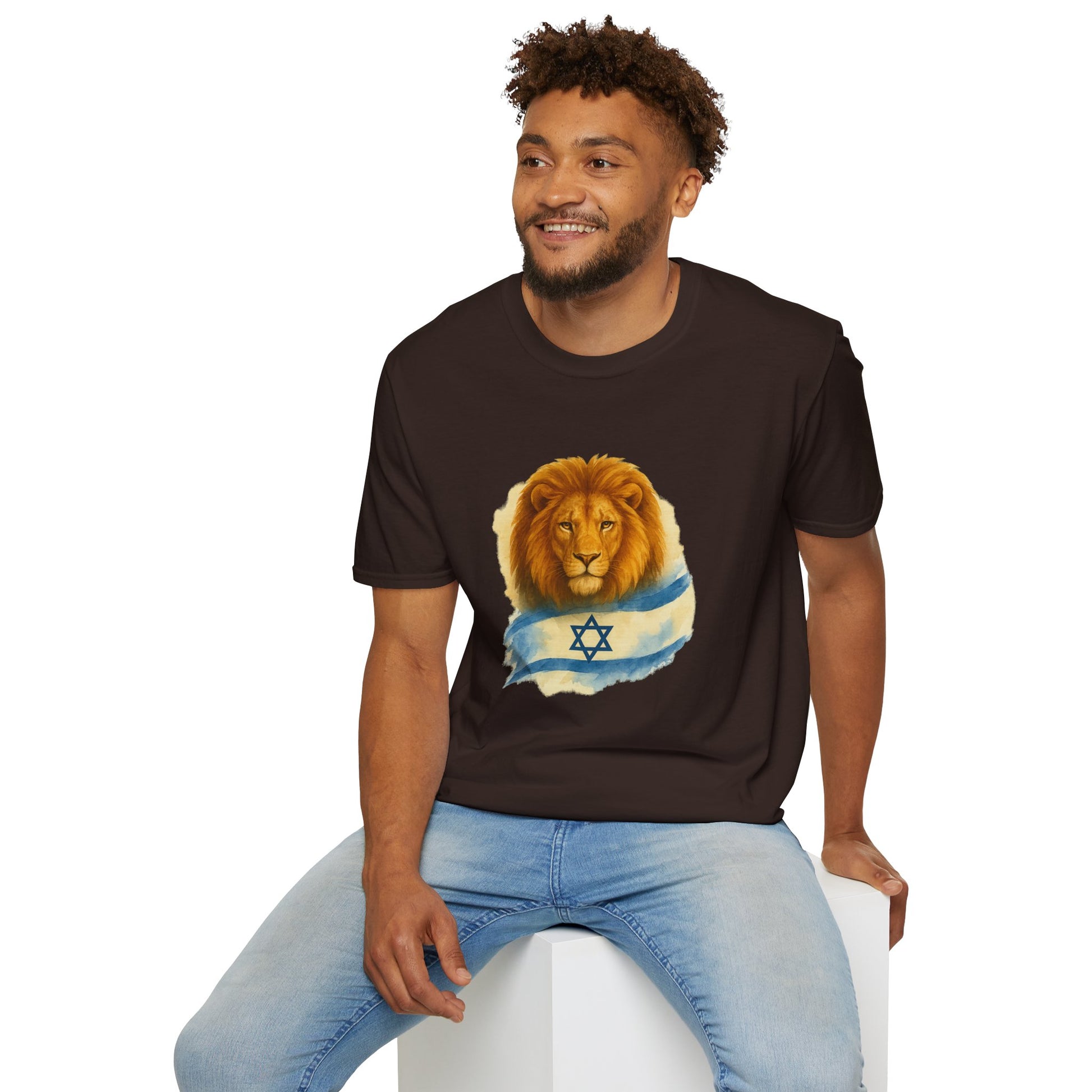 Lion Of Israel Unisex Softstyle T-Shirt - American Zionist