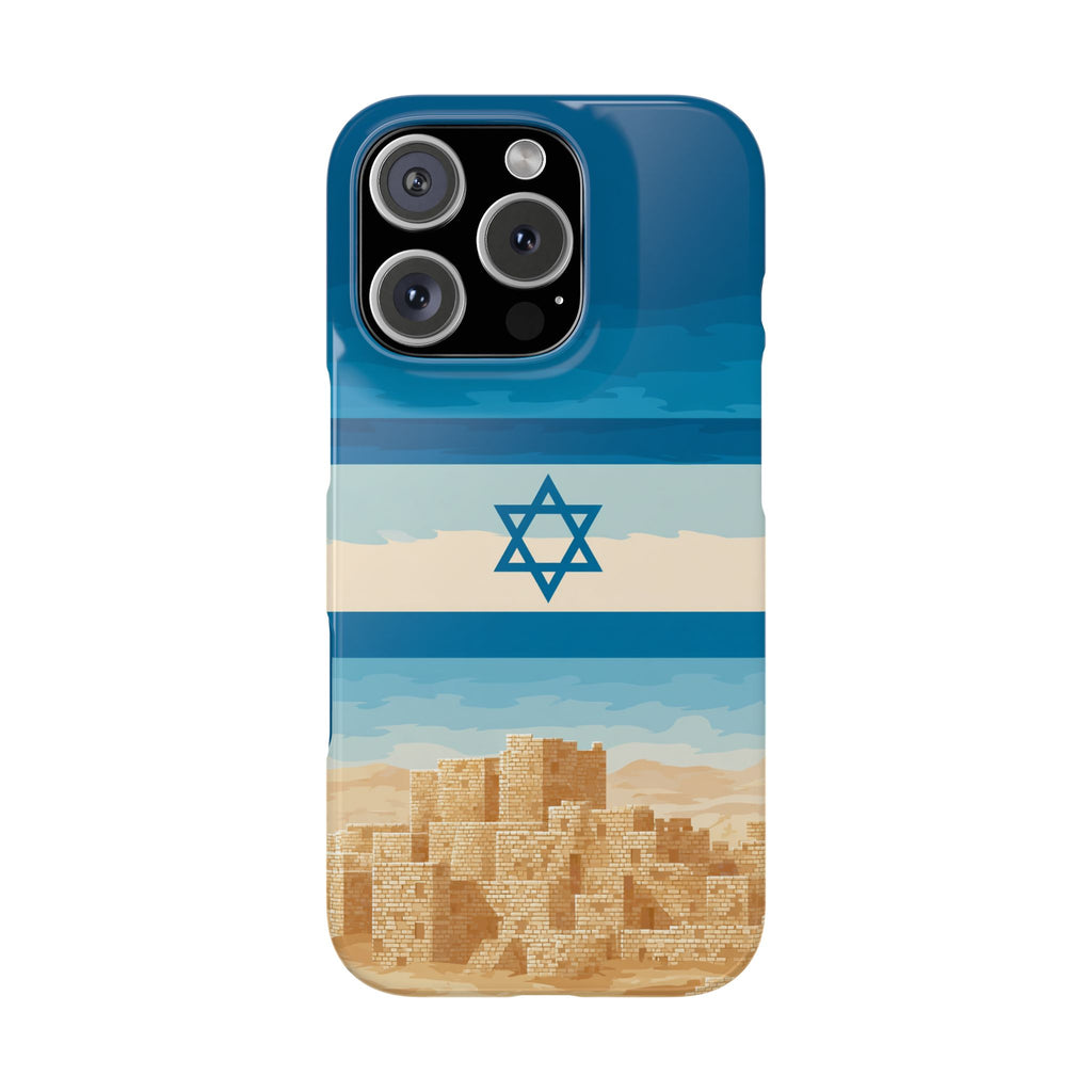 Israel Sand City Slim Phone Cases - American Zionist