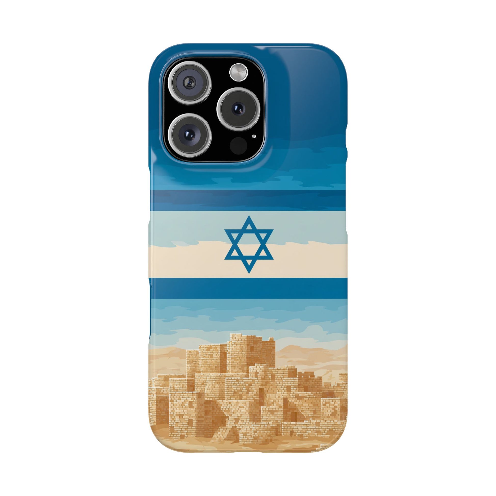 Israel Sand City Slim Phone Cases - American Zionist