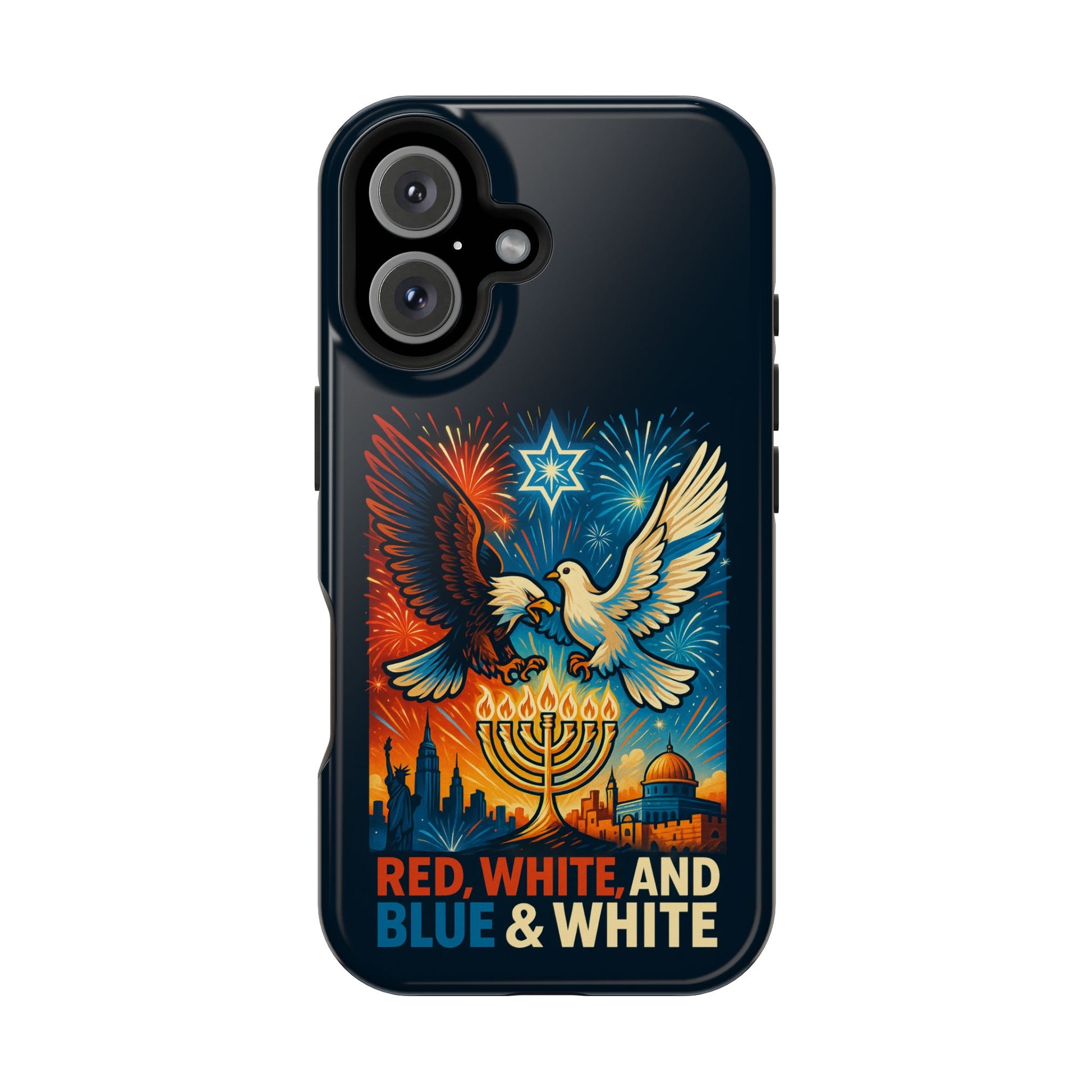 Red White And Blue Magnetic Tough Cases - American Zionist