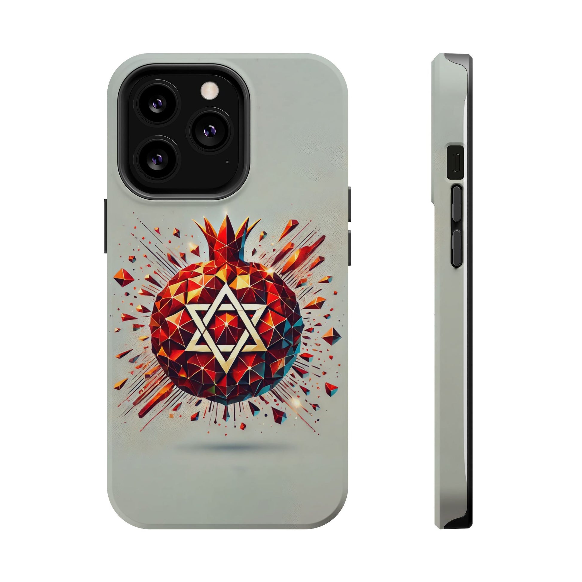 Pomegranate Star of David Magnetic Tough Cases - American Zionist