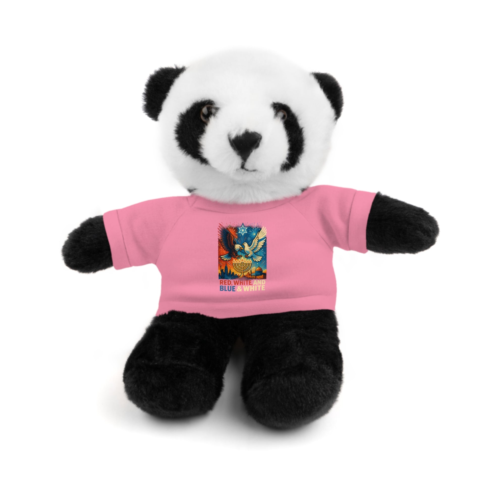Red White and Blue Stuffed Animals with Tee - American Zionist